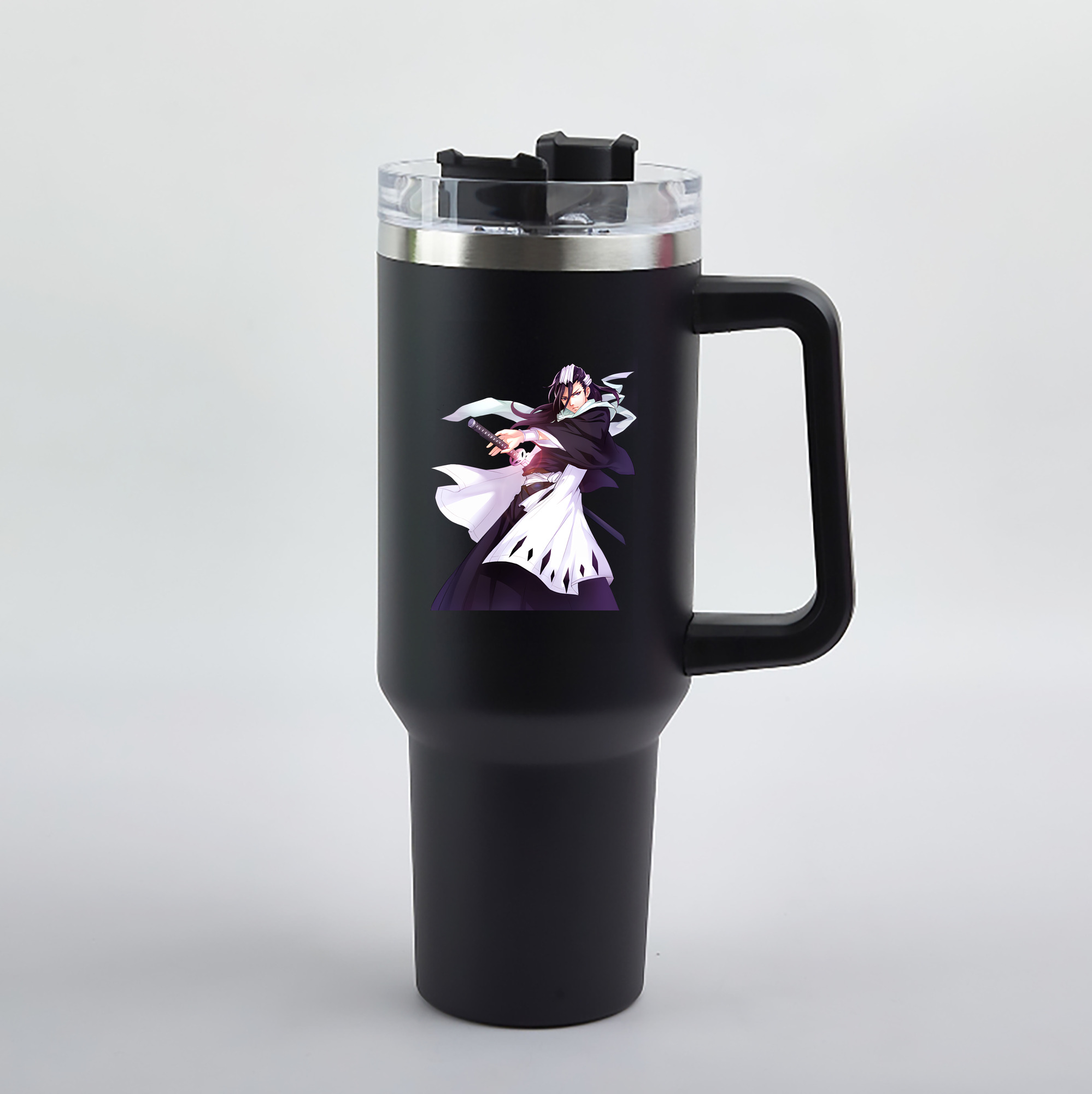 （画像用） ブリーチ くちき びゃくや BLEACH Kuchiki Byakuya 1200mL車用タンブラー（カラープリント）