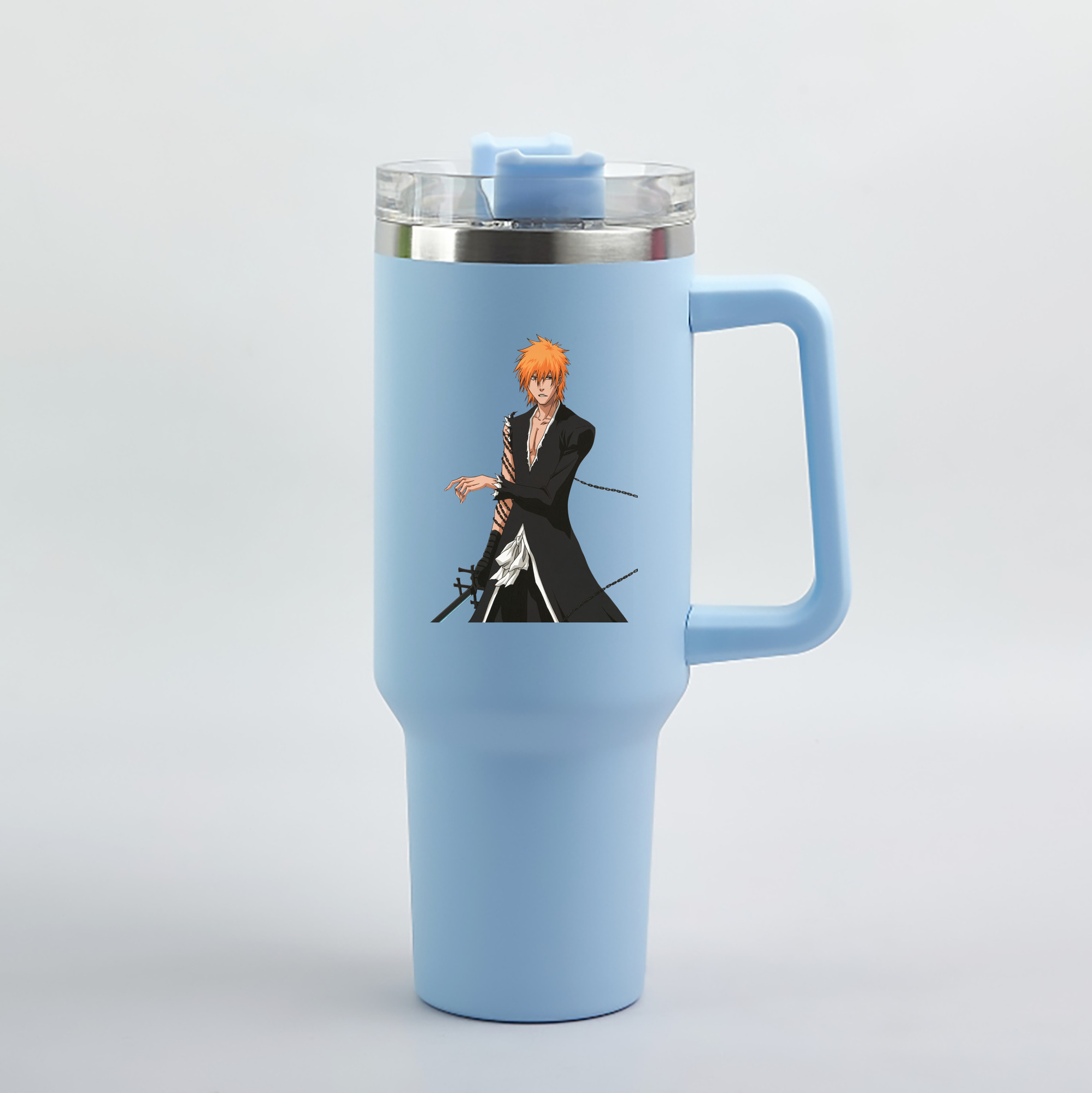 （画像用） ブリーチ 黒崎一護（くろさき いちご）BLEACH Kurosaki Ichigo 1200mL車用タンブラー（カラープリント）