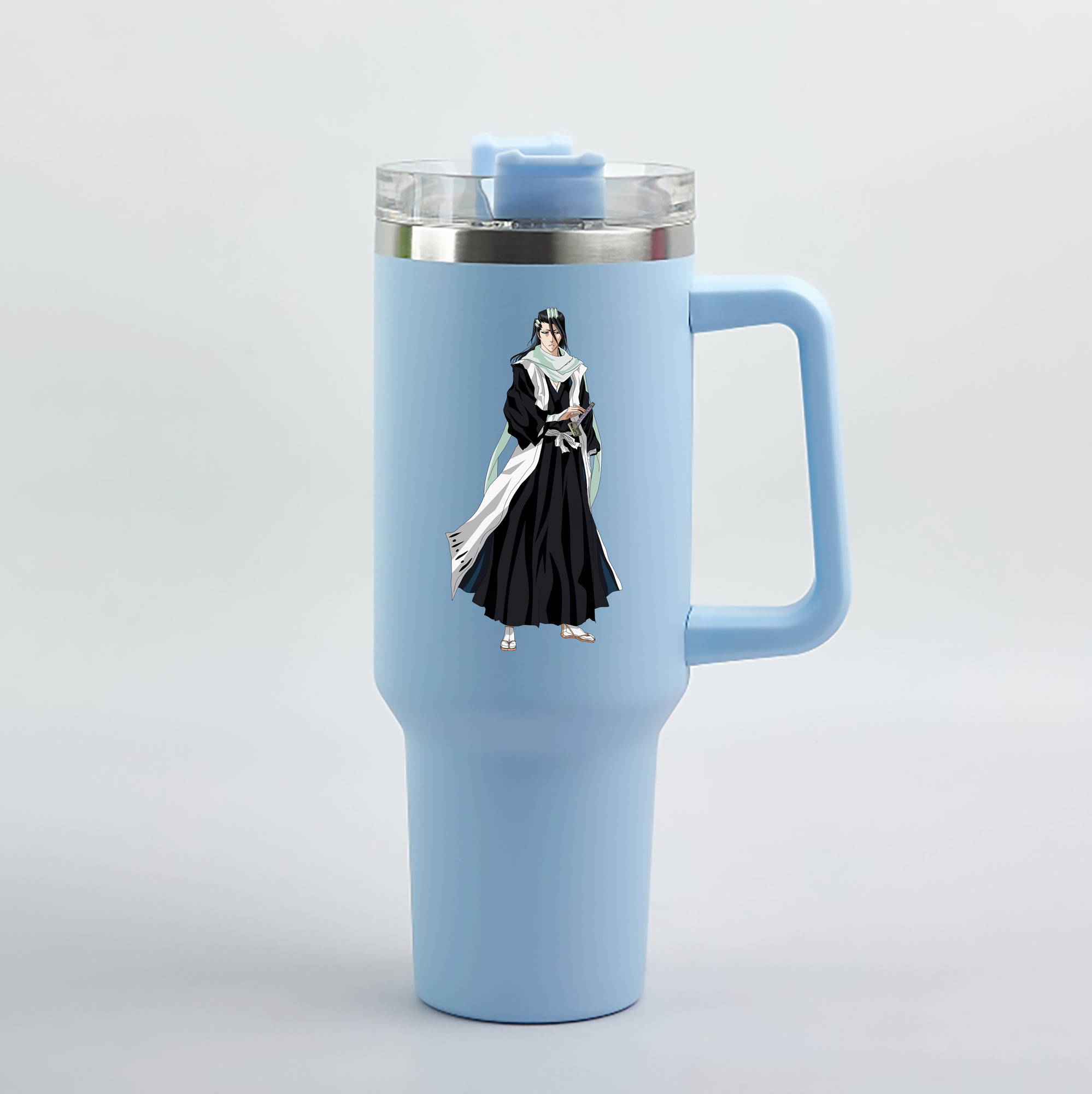 （画像用） ブリーチ くちき びゃくや BLEACH Kuchiki Byakuya 1200mL車用タンブラー（カラープリント）