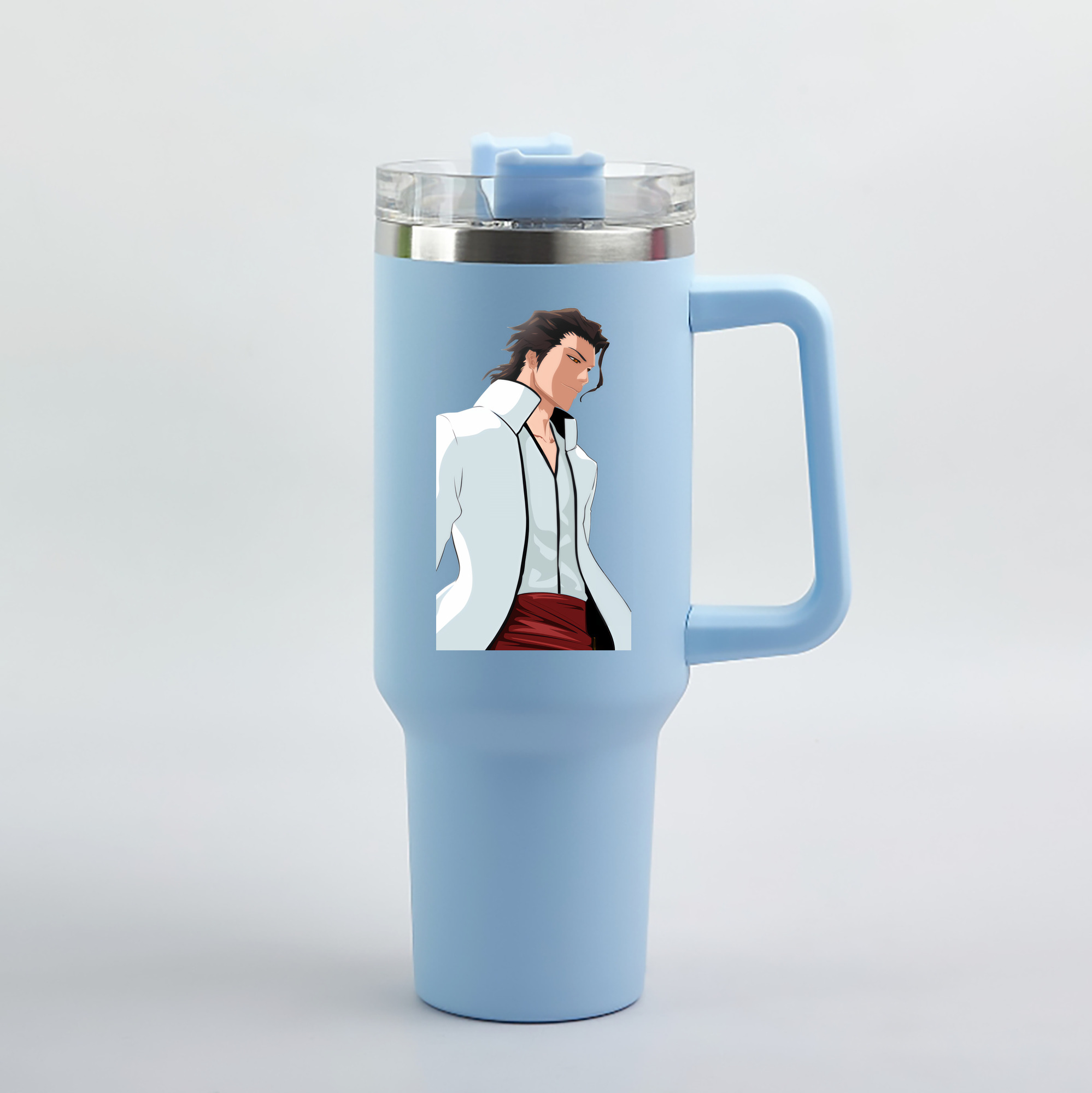 （画像用） ブリーチ 藍染 惣右介（あいぜん そうすけ） BLEACH Aizen Sousuke 1200mL車用タンブラー（カラープリント）