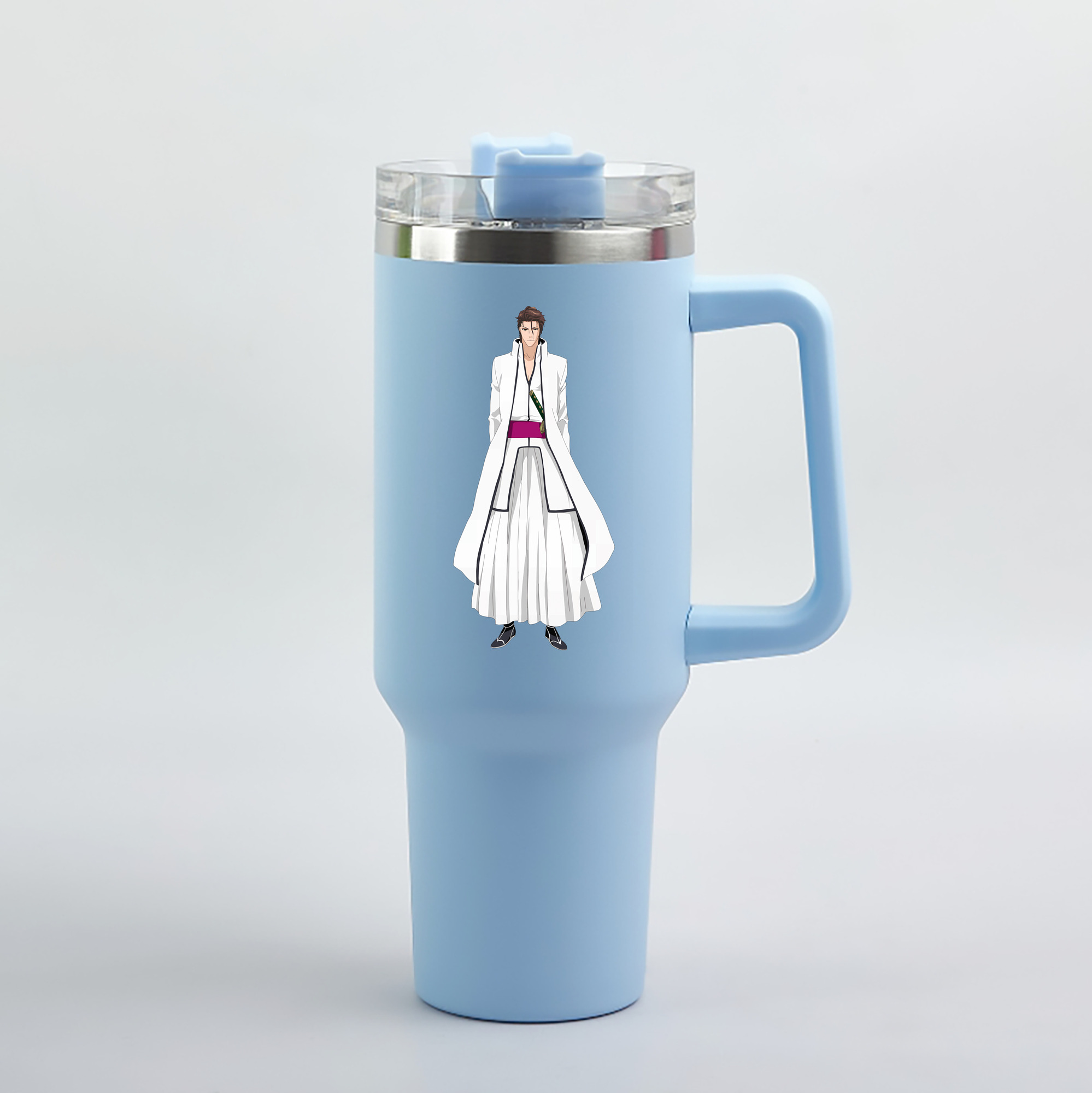 （画像用） ブリーチ 藍染 惣右介（あいぜん そうすけ） BLEACH Aizen Sousuke 1200mL車用タンブラー（カラープリント）