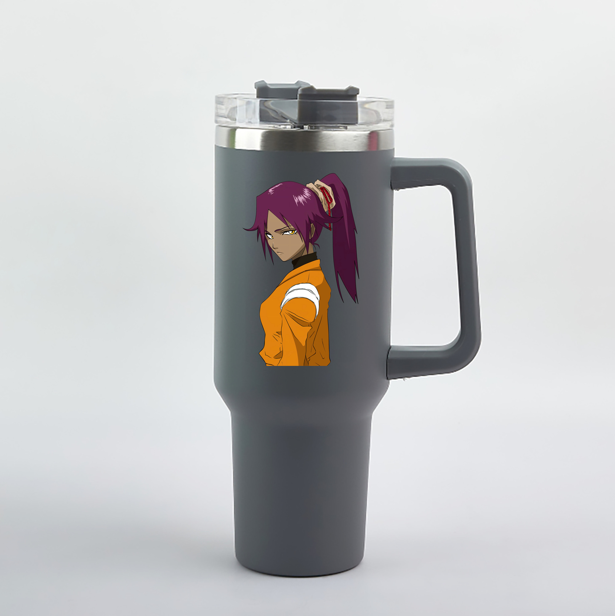 （画像用） ブリーチ 四楓院 夜一（しほういん よるいち） BLEACH Shihouin Yoruichi 1200mL車用タンブラー（カラープリント）
