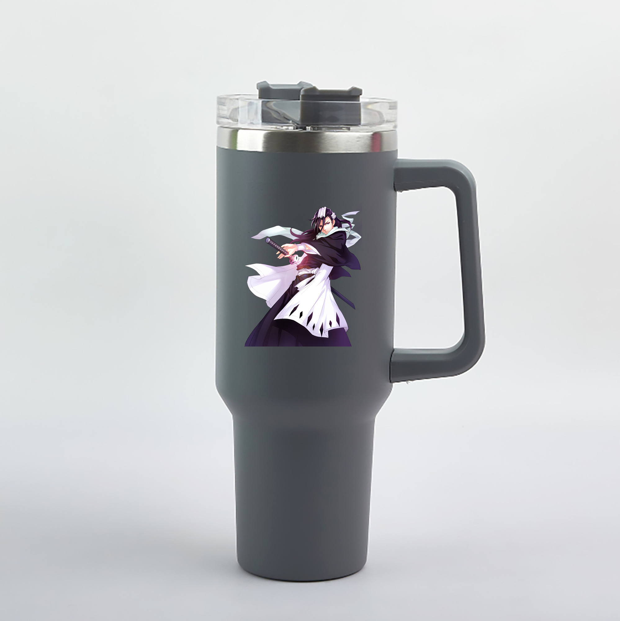 （画像用） ブリーチ くちき びゃくや BLEACH Kuchiki Byakuya 1200mL車用タンブラー（カラープリント）