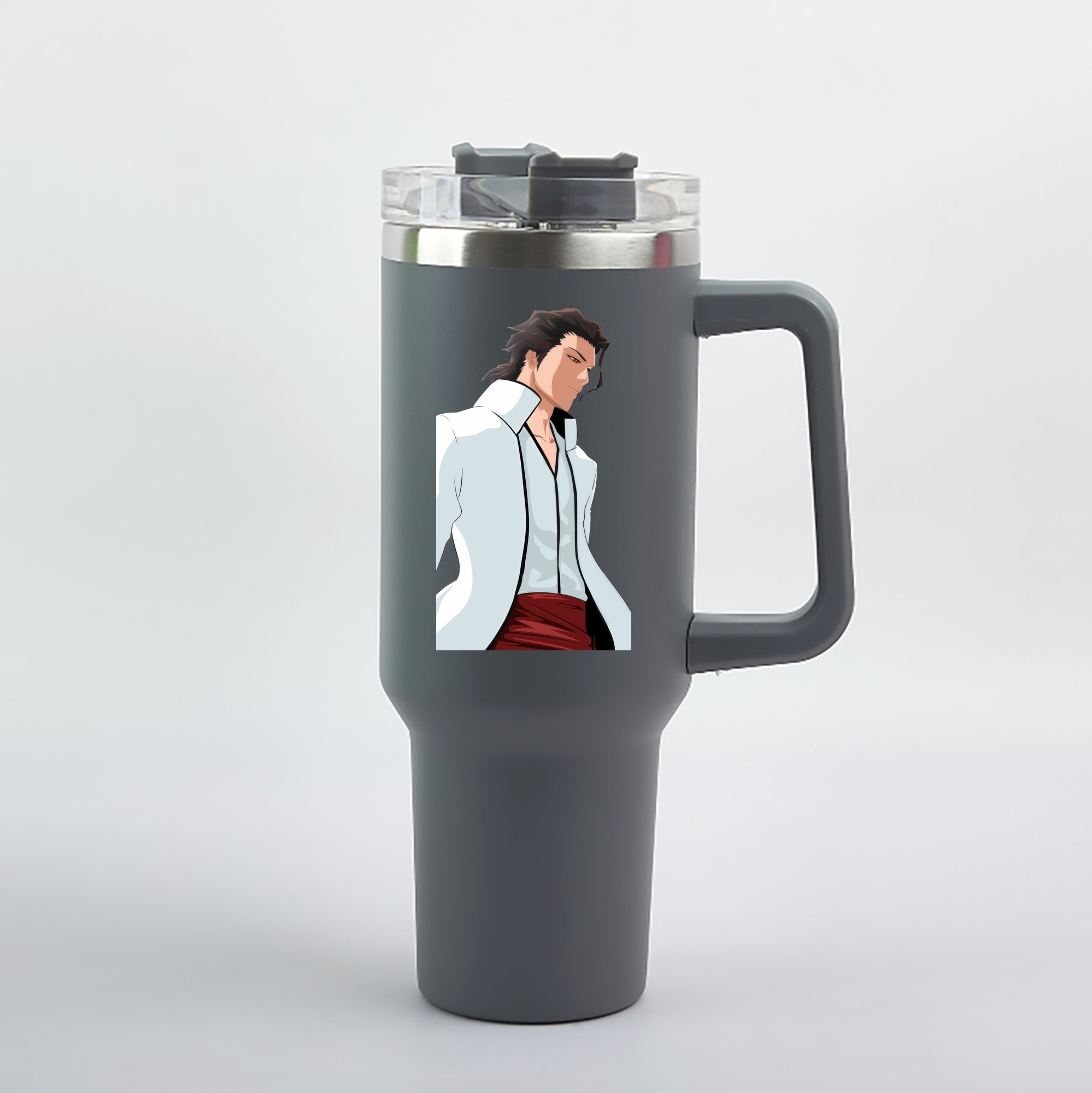 （画像用） ブリーチ 藍染 惣右介（あいぜん そうすけ） BLEACH Aizen Sousuke 1200mL車用タンブラー（カラープリント）