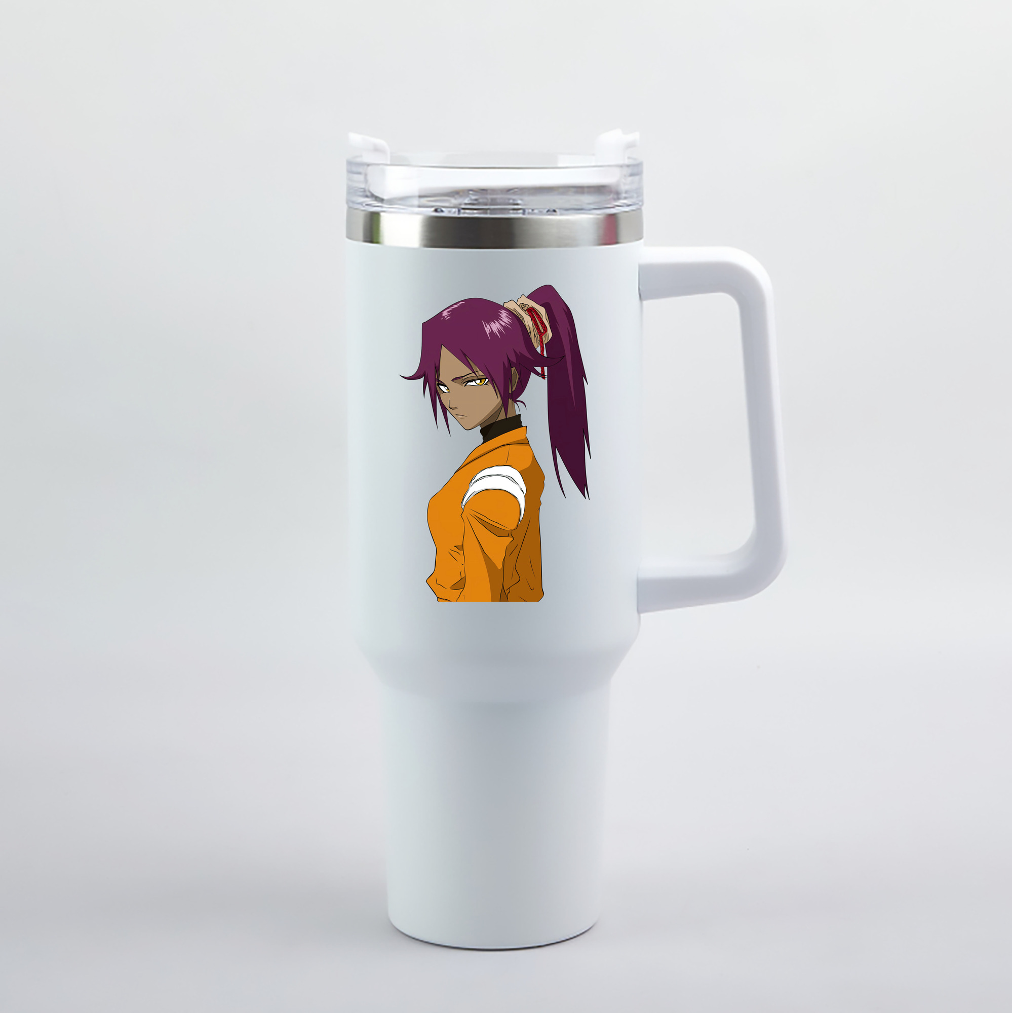 （画像用） ブリーチ 四楓院 夜一（しほういん よるいち） BLEACH Shihouin Yoruichi 1200mL車用タンブラー（カラープリント）