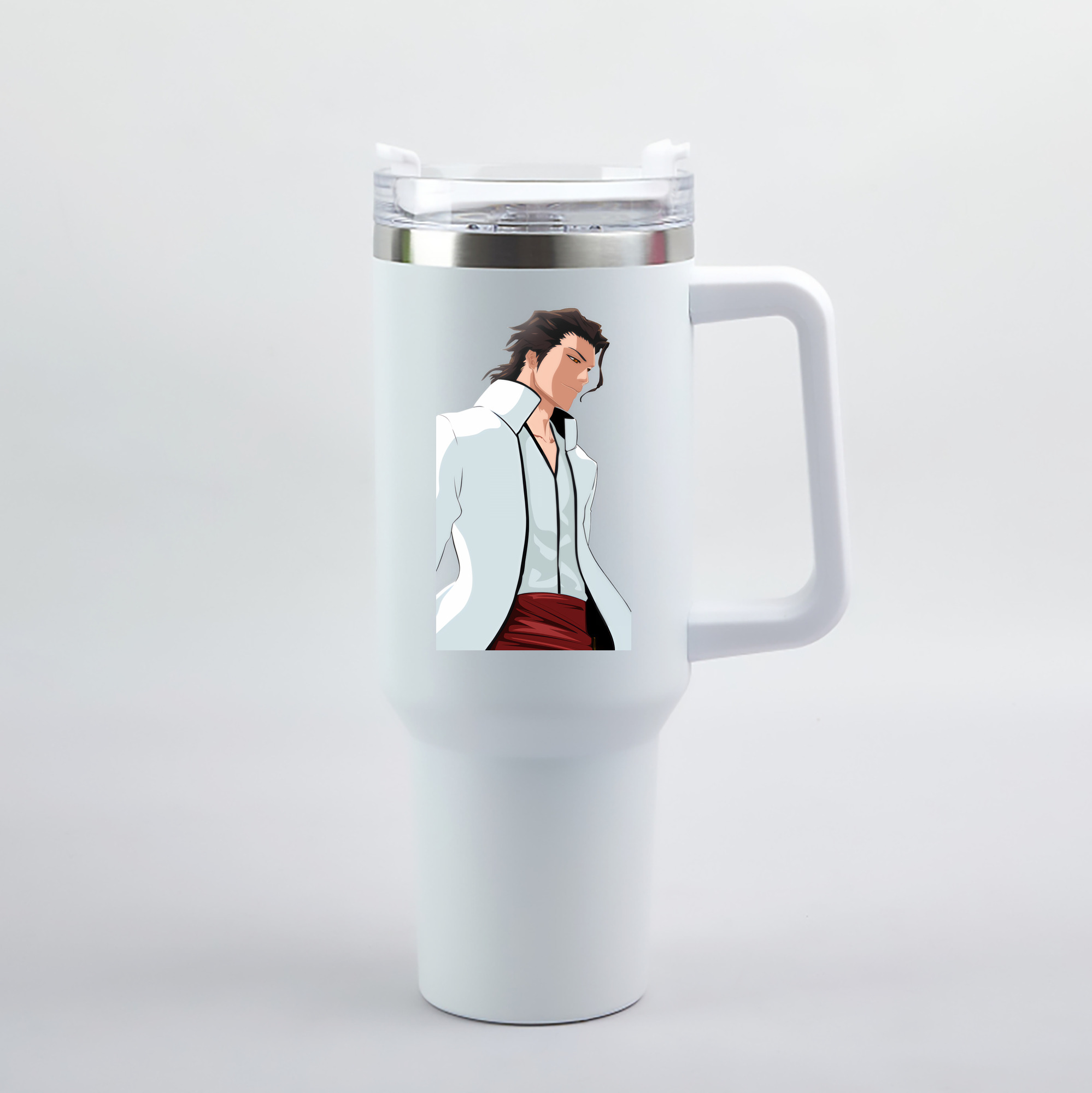 （画像用） ブリーチ 藍染 惣右介（あいぜん そうすけ） BLEACH Aizen Sousuke 1200mL車用タンブラー（カラープリント）