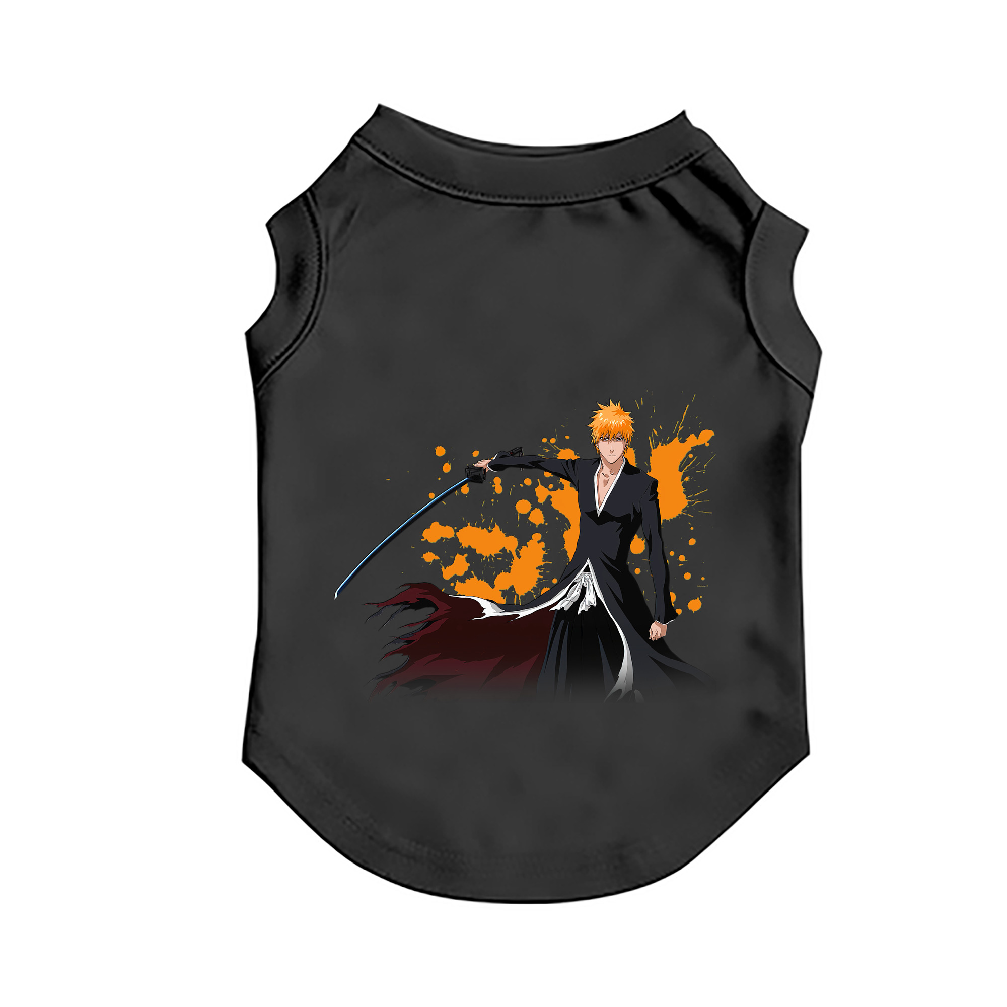 （画像用） ブリーチ 黒崎一護（くろさき いちご）BLEACH Kurosaki Ichigo ペット用ベスト