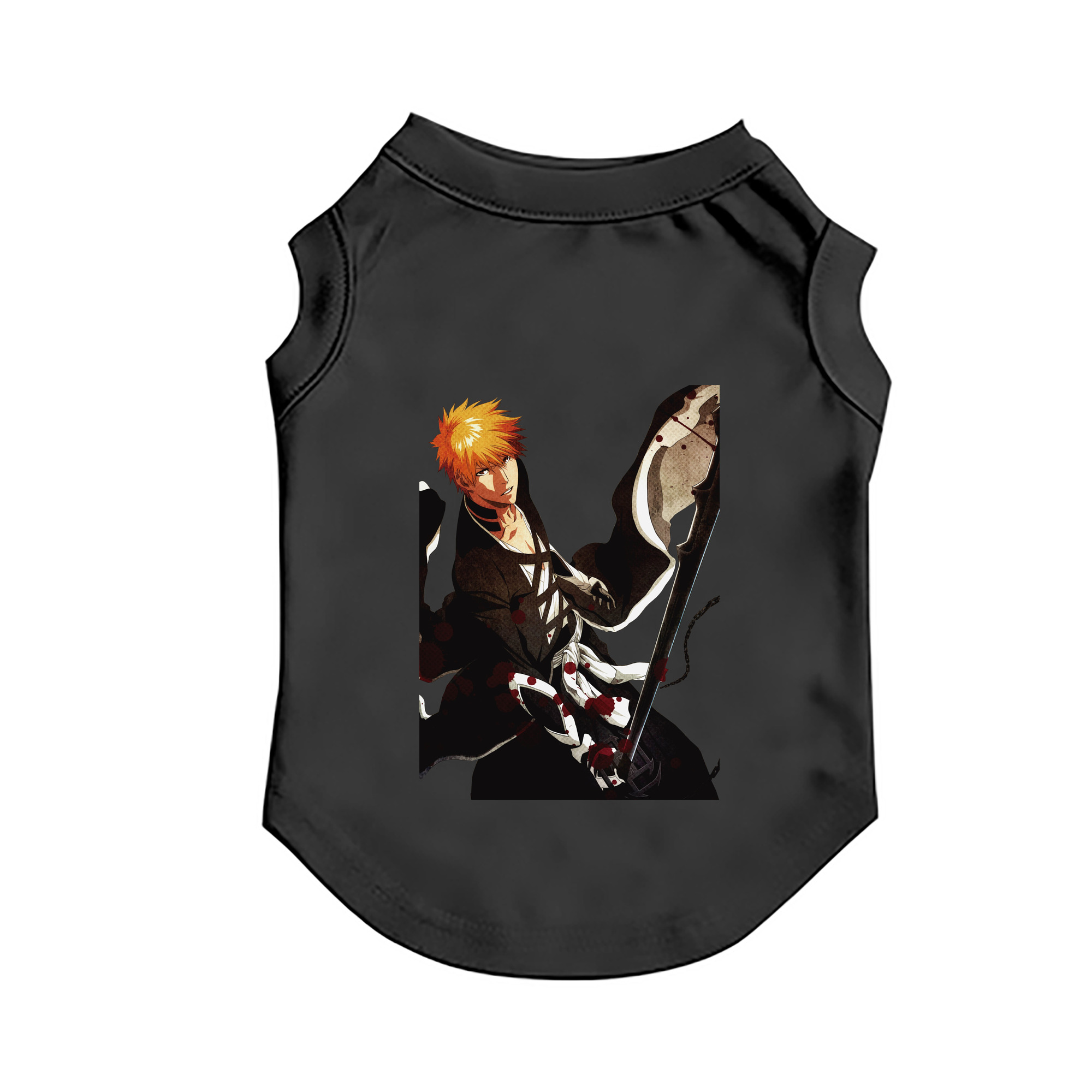 （画像用） ブリーチ 黒崎一護（くろさき いちご）BLEACH Kurosaki Ichigo ペット用ベスト