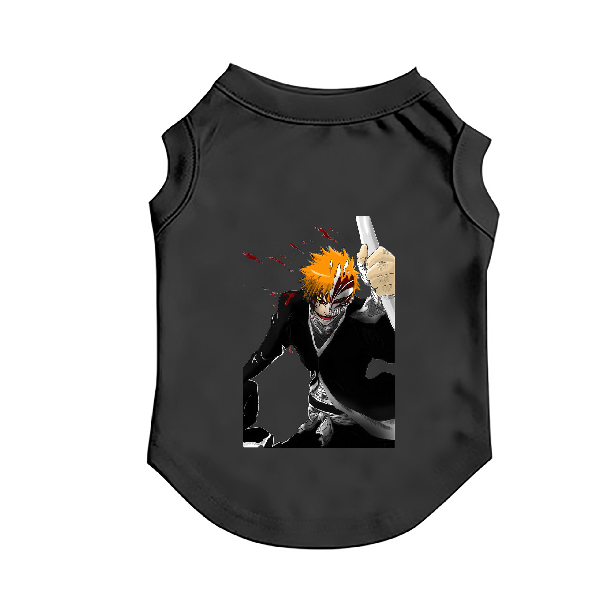 （画像用） ブリーチ 黒崎一護（くろさき いちご）BLEACH Kurosaki Ichigo ペット用ベスト