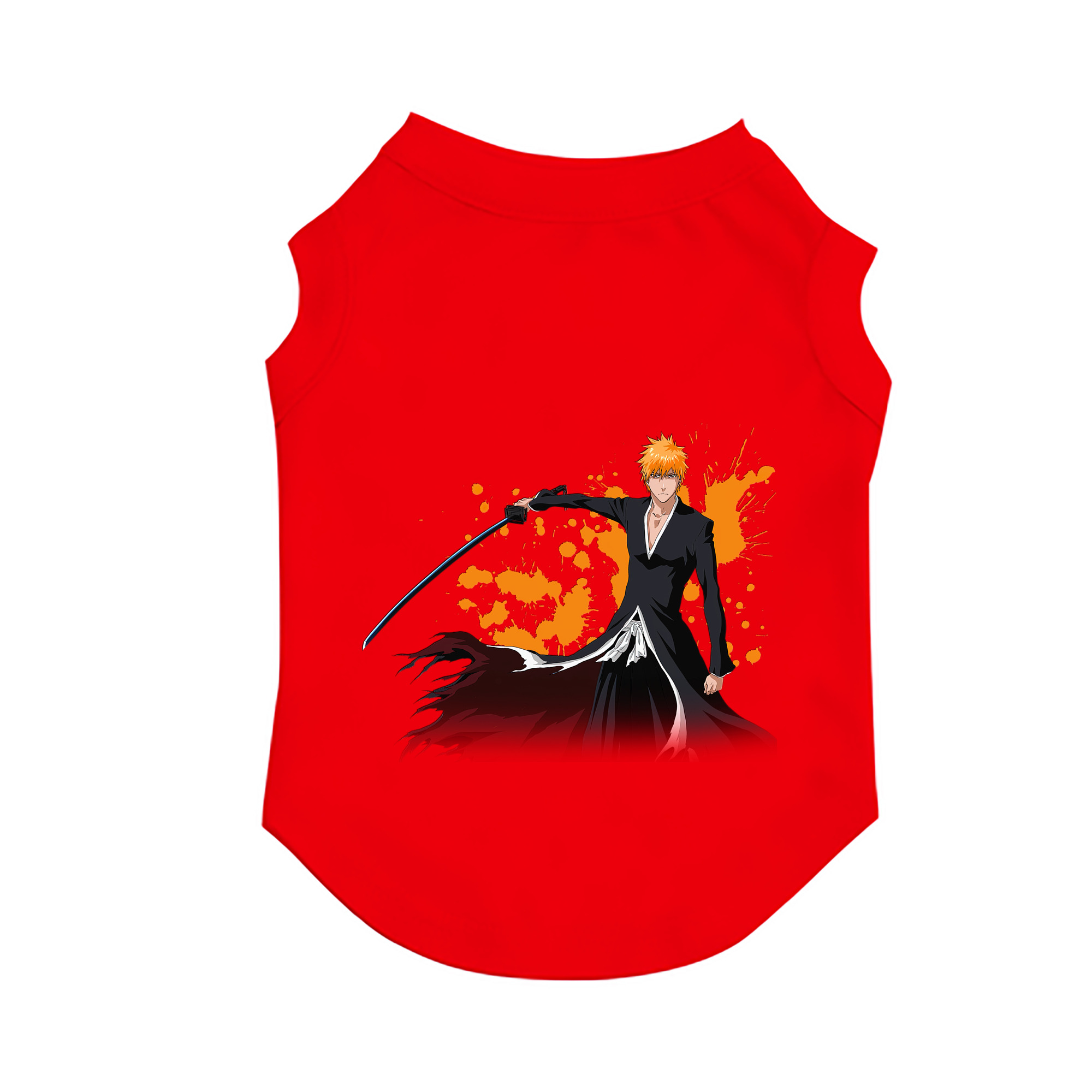 （画像用） ブリーチ 黒崎一護（くろさき いちご）BLEACH Kurosaki Ichigo ペット用ベスト