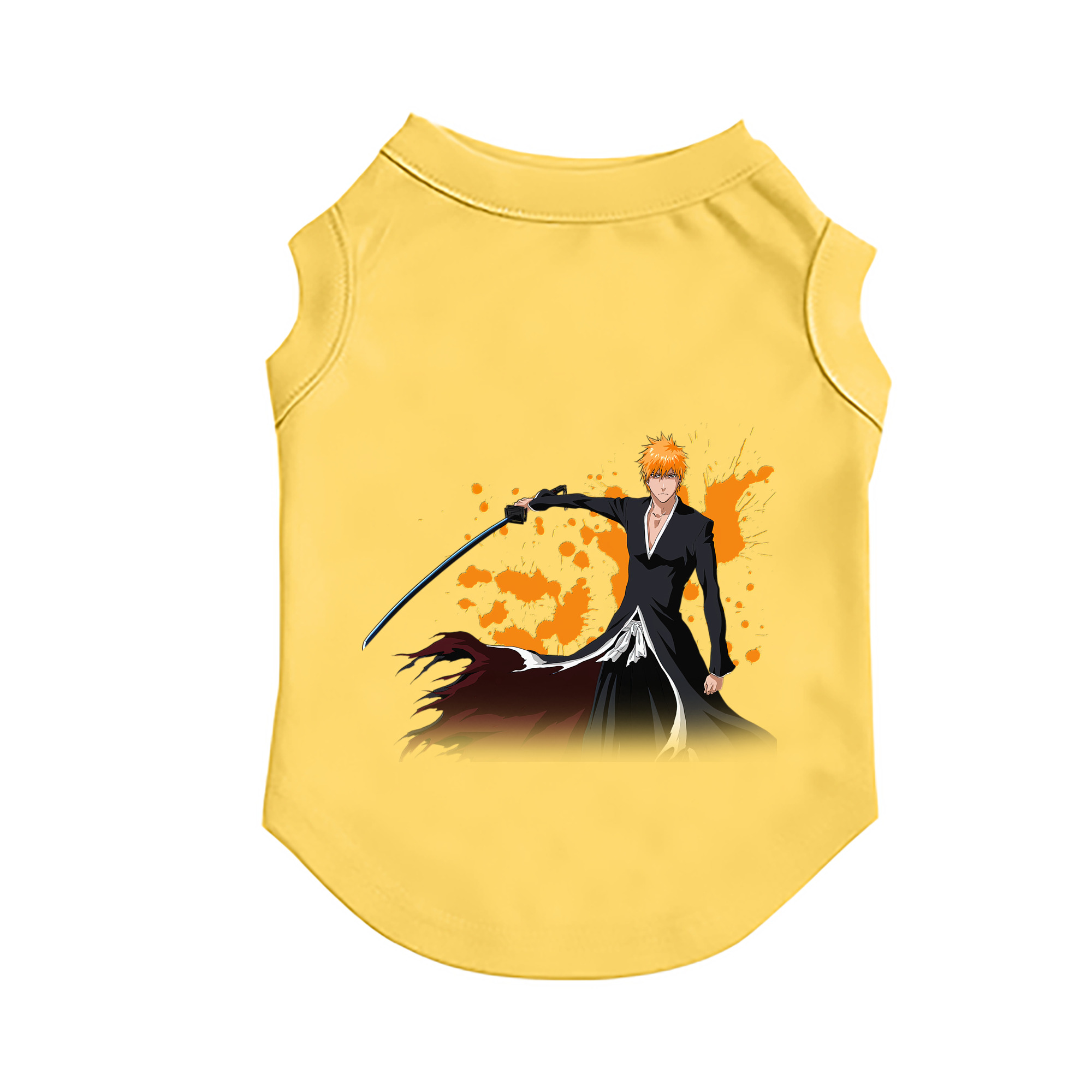 （画像用） ブリーチ 黒崎一護（くろさき いちご）BLEACH Kurosaki Ichigo ペット用ベスト