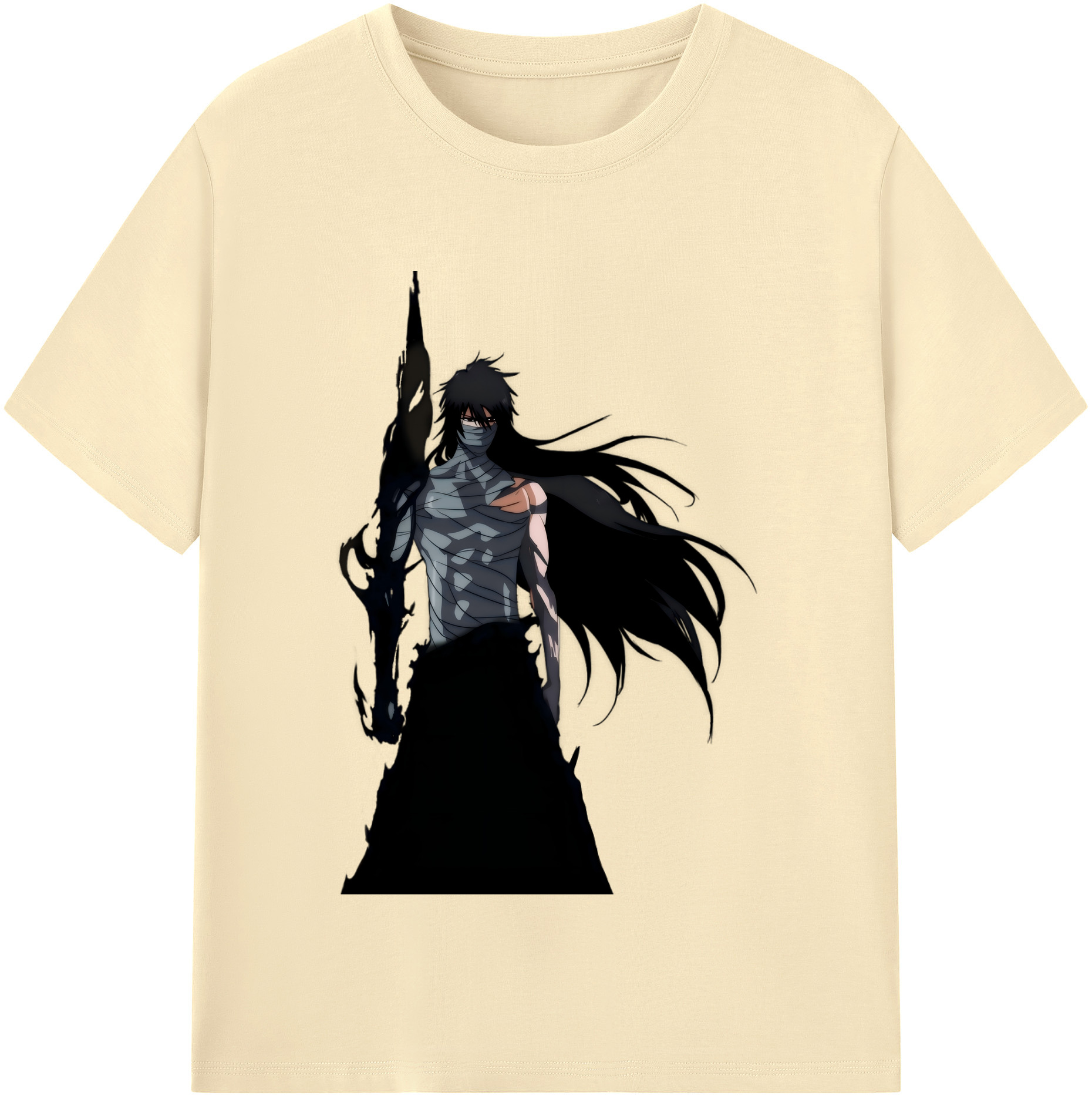 （画像用） ブリーチ 黒崎一護（くろさき いちご）BLEACH Kurosaki Ichigo 綿100％半袖Tシャツ（フロントプリント）