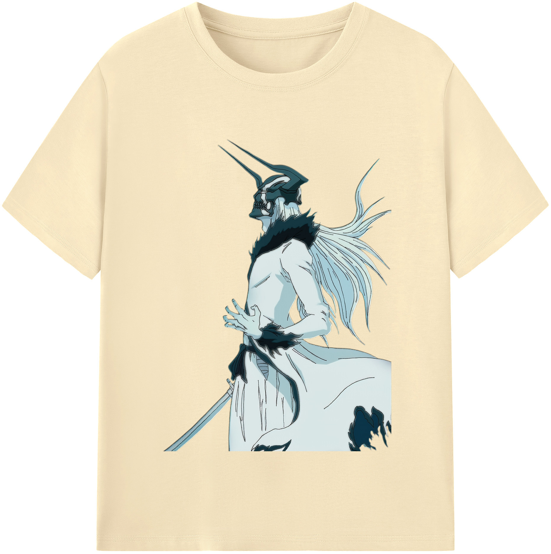 （画像用） ブリーチ 黒崎一護（くろさき いちご）BLEACH Kurosaki Ichigo 綿100％半袖Tシャツ（フロントプリント）