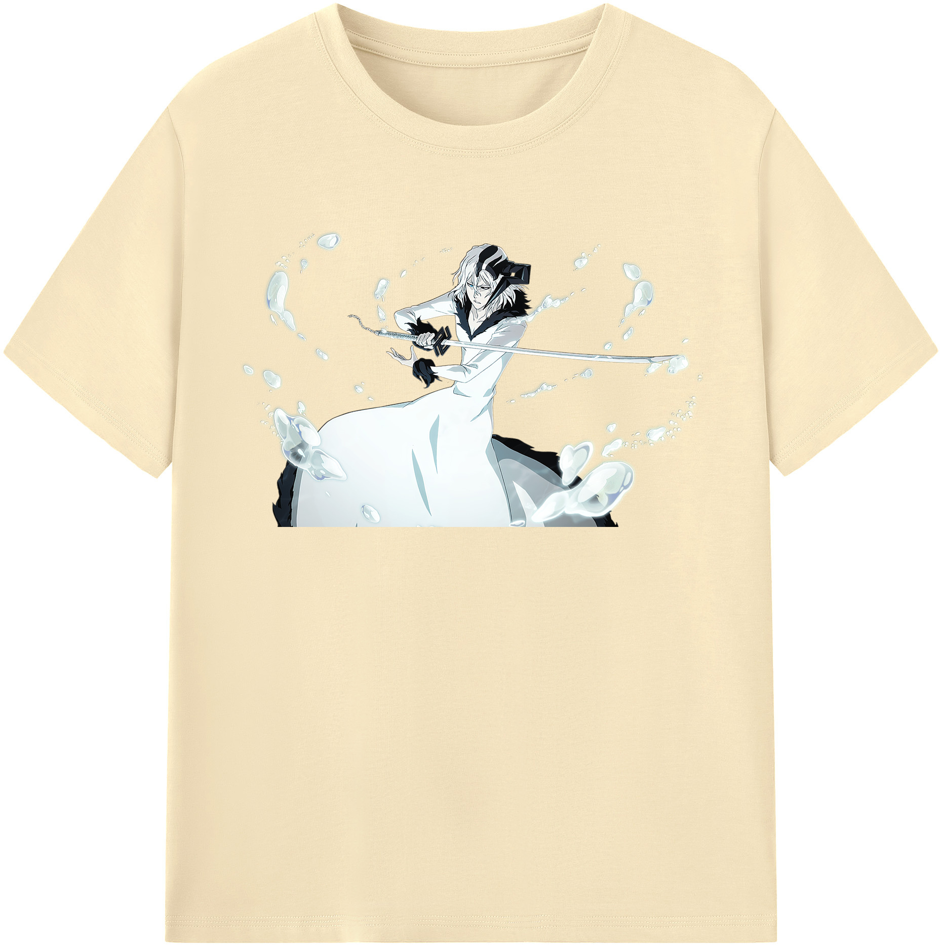 （画像用） ブリーチ 黒崎一護（くろさき いちご）BLEACH Kurosaki Ichigo 綿100％半袖Tシャツ（フロントプリント）