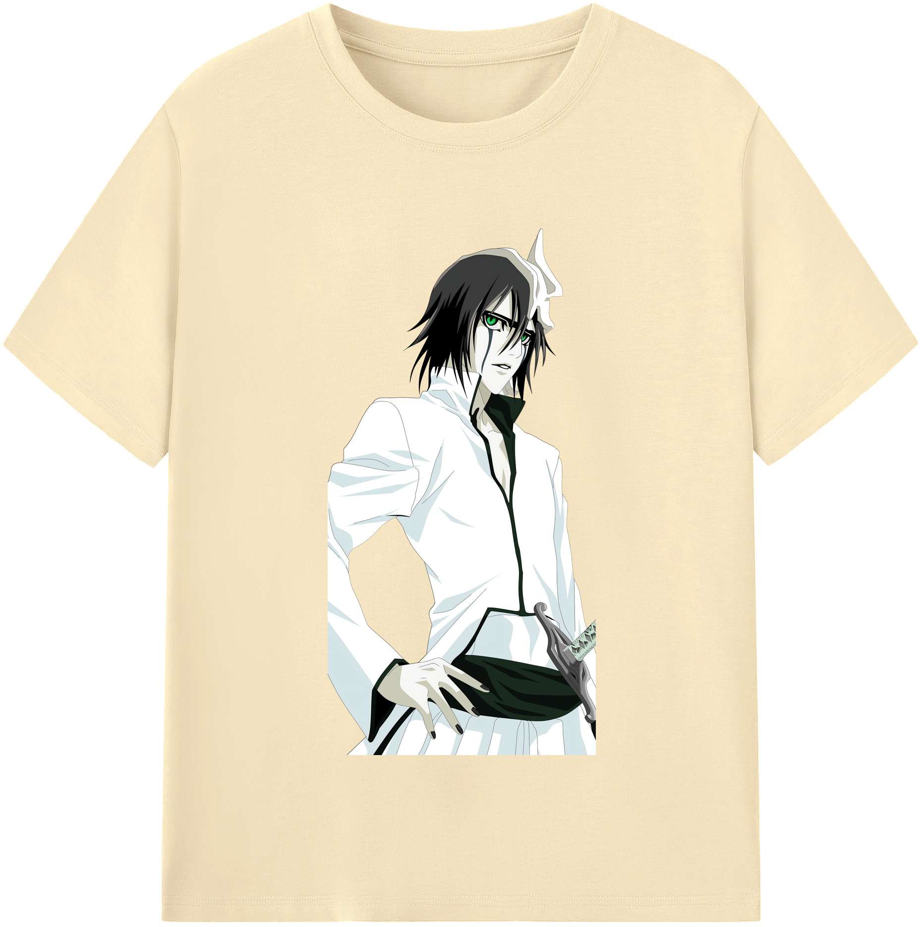 （画像用） ブリーチ ウルキオラ·シファー BLEACH Ulquiorra cifer 綿100％半袖Tシャツ（フロントプリント）