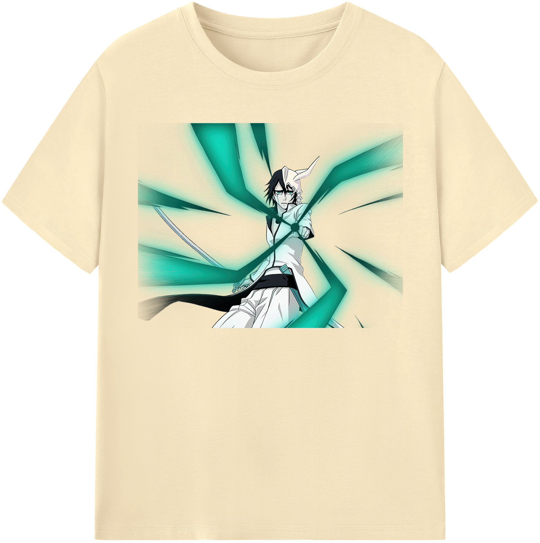 （画像用） ブリーチ ウルキオラ·シファー BLEACH Ulquiorra cifer 綿100％半袖Tシャツ（フロントプリント）
