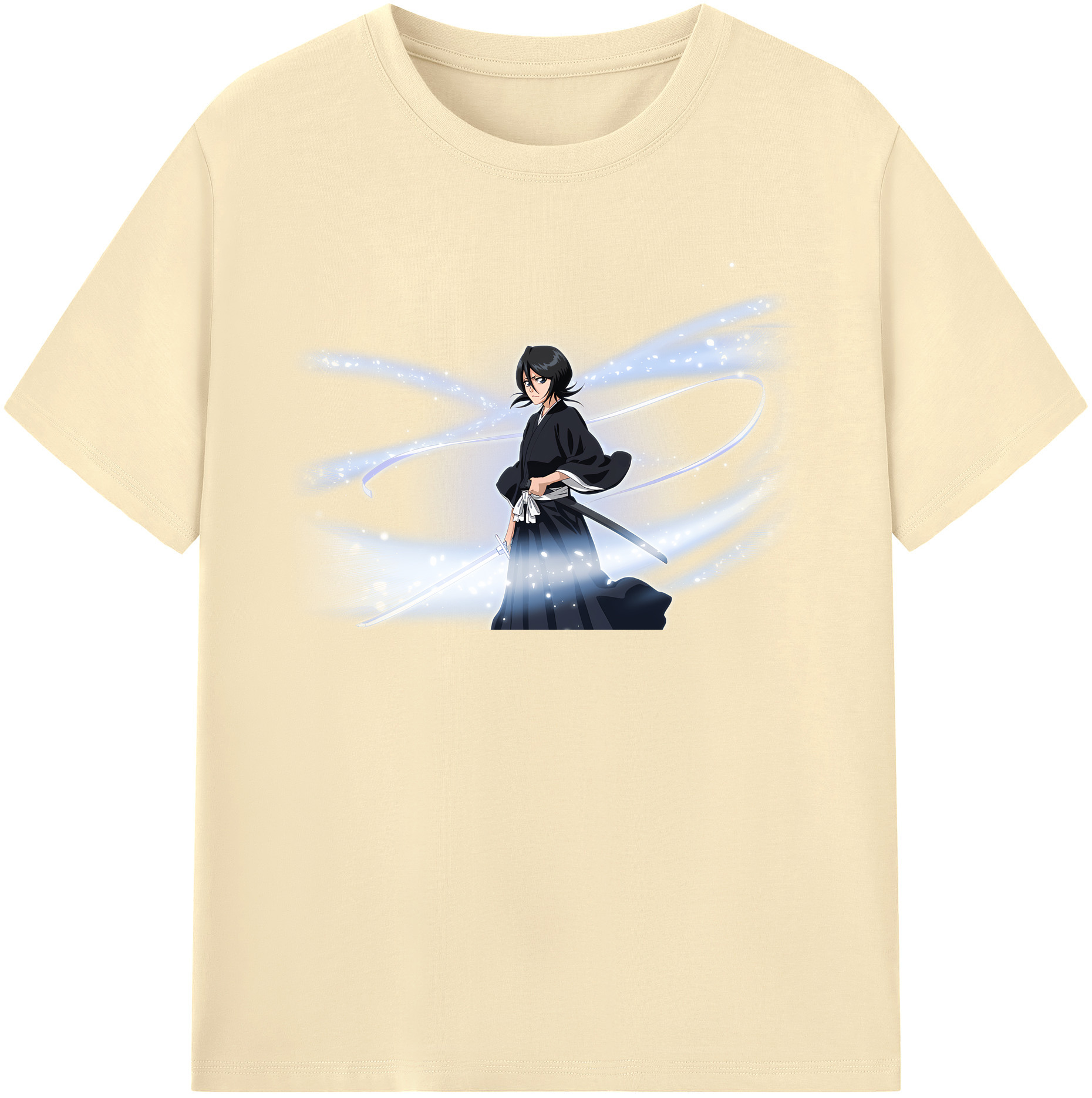 （画像用） ブリーチ 朽木ルキア BLEACH Kuchiki Rukia 綿100％半袖Tシャツ（フロントプリント）