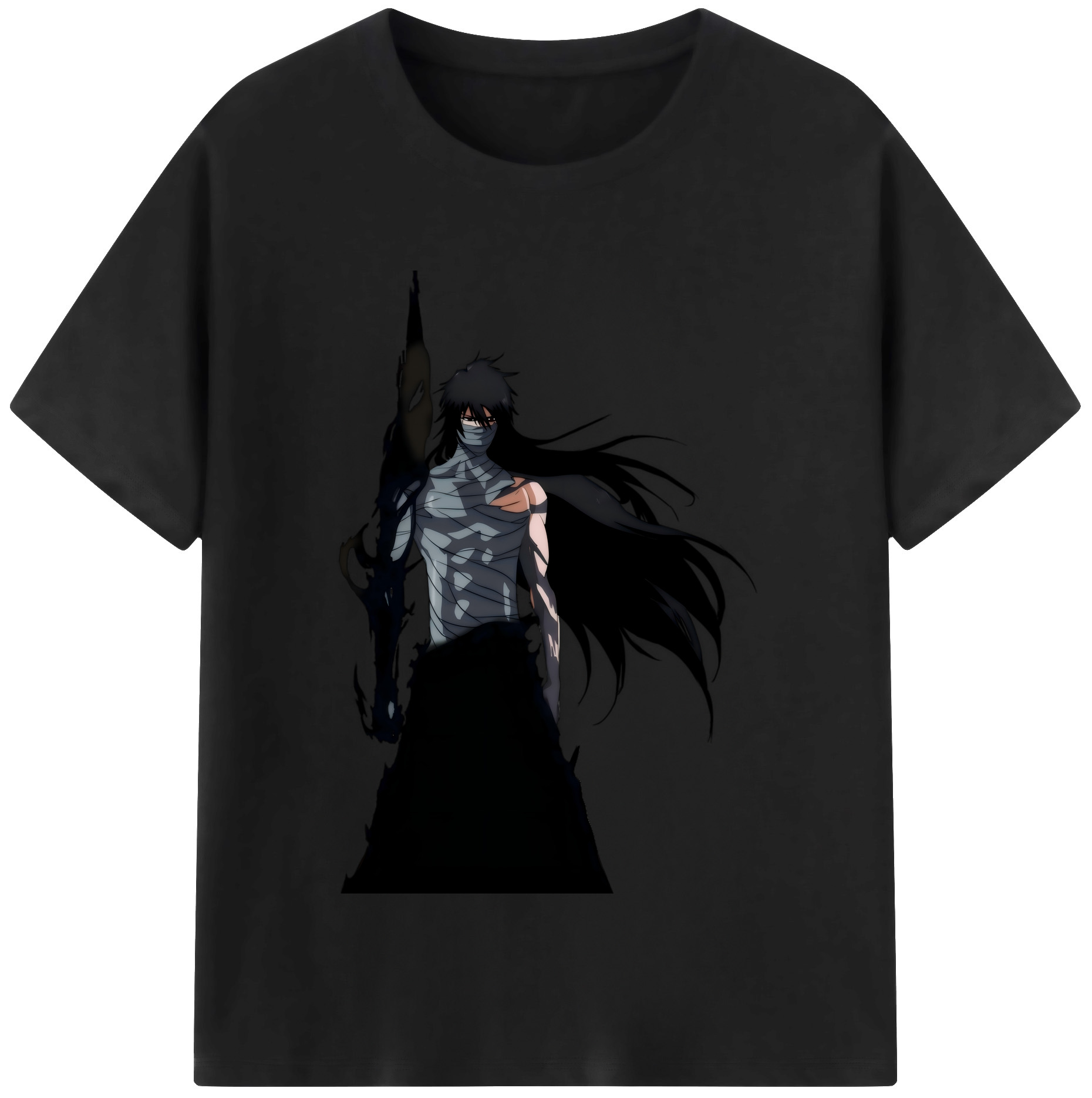 （画像用） ブリーチ 黒崎一護（くろさき いちご）BLEACH Kurosaki Ichigo 綿100％半袖Tシャツ（フロントプリント）