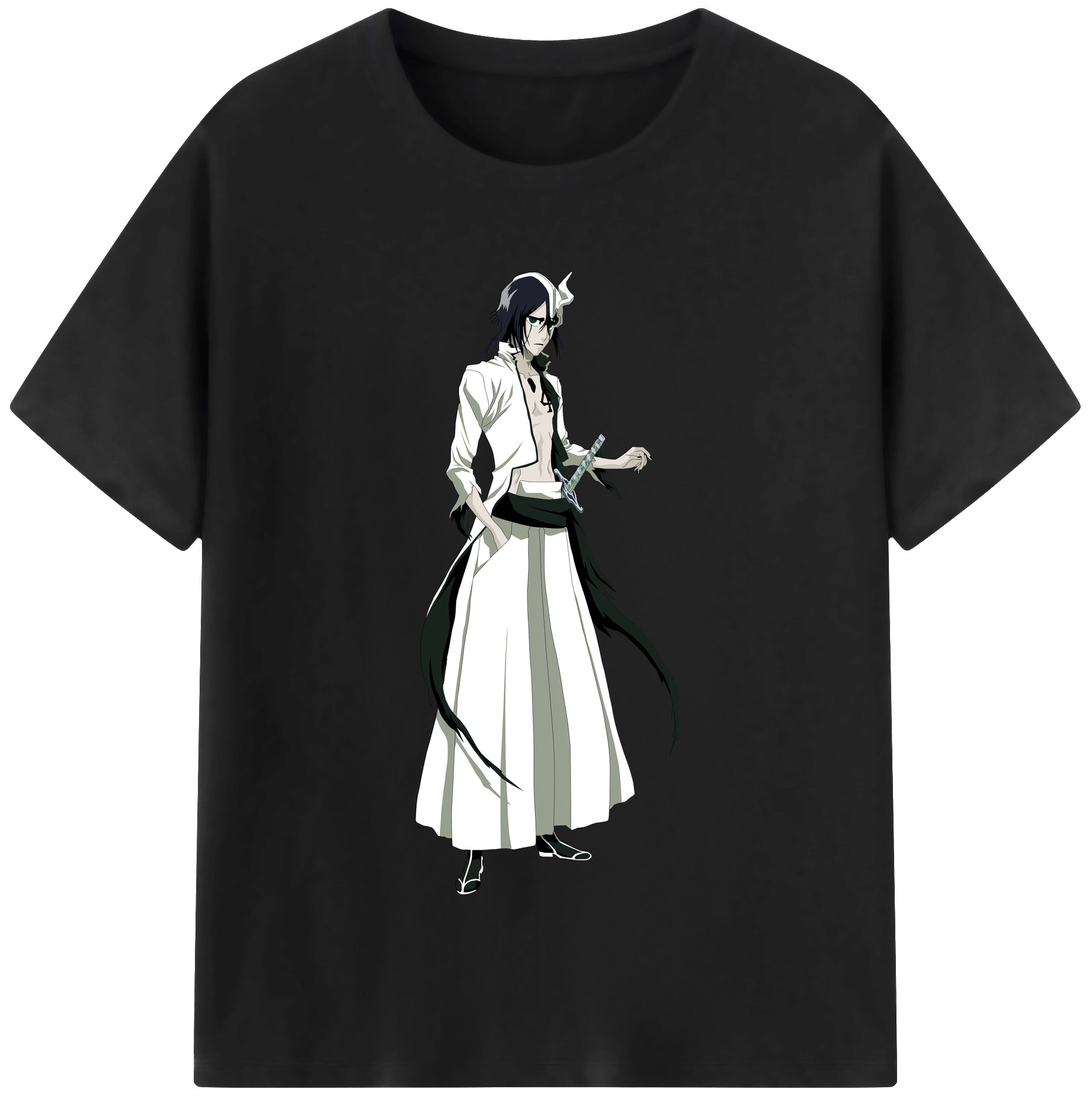 （画像用） ブリーチ ウルキオラ·シファー BLEACH Ulquiorra cifer 綿100％半袖Tシャツ（フロントプリント）