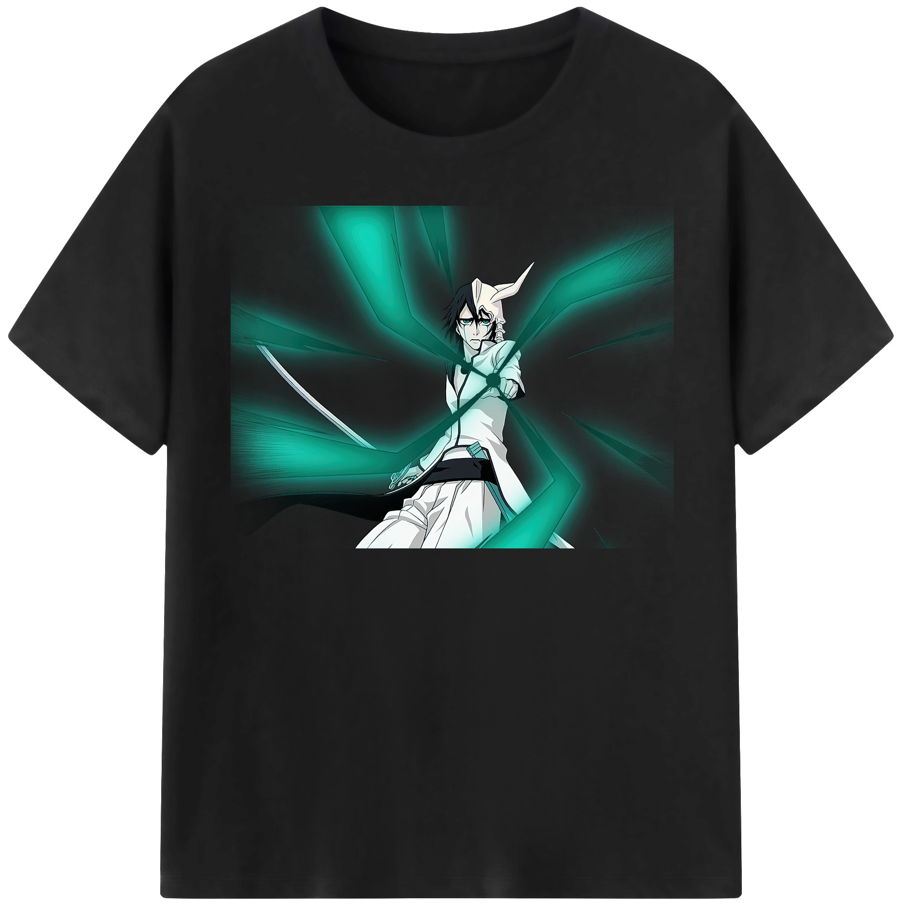 （画像用） ブリーチ ウルキオラ·シファー BLEACH Ulquiorra cifer 綿100％半袖Tシャツ（フロントプリント）