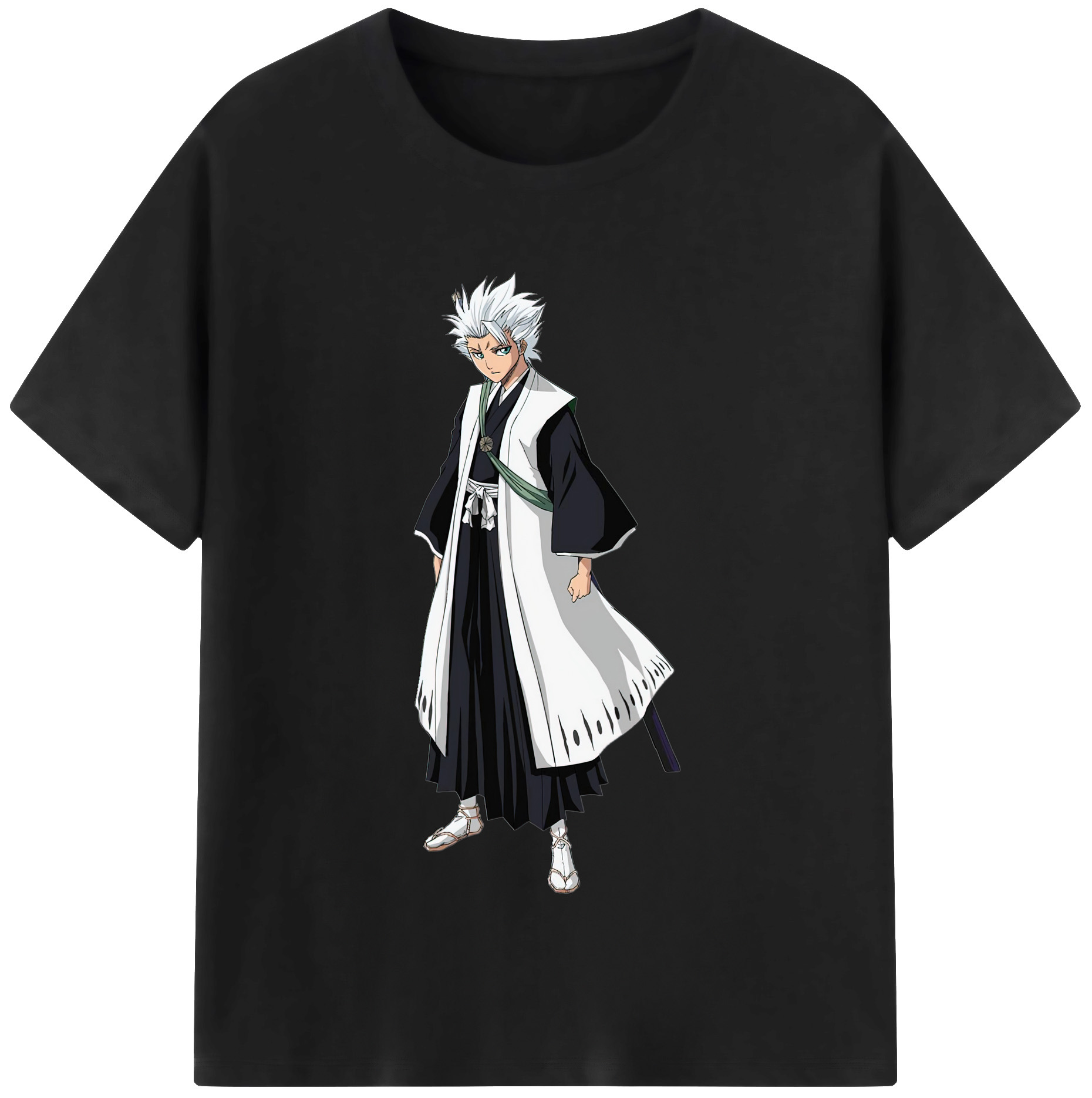 （画像用） ブリーチ 日番谷冬獅郎（ひつがや とうしろう） BLEACH Hitsugaya Toushirou 綿100％半袖Tシャツ（フロントプリント）