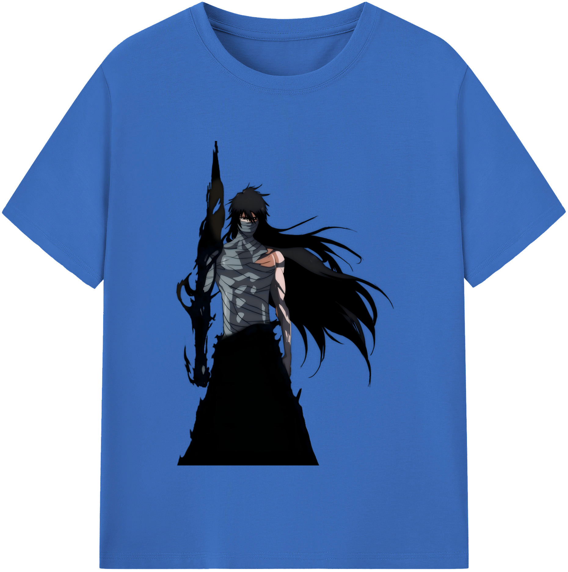 （画像用） ブリーチ 黒崎一護（くろさき いちご）BLEACH Kurosaki Ichigo 綿100％半袖Tシャツ（フロントプリント）