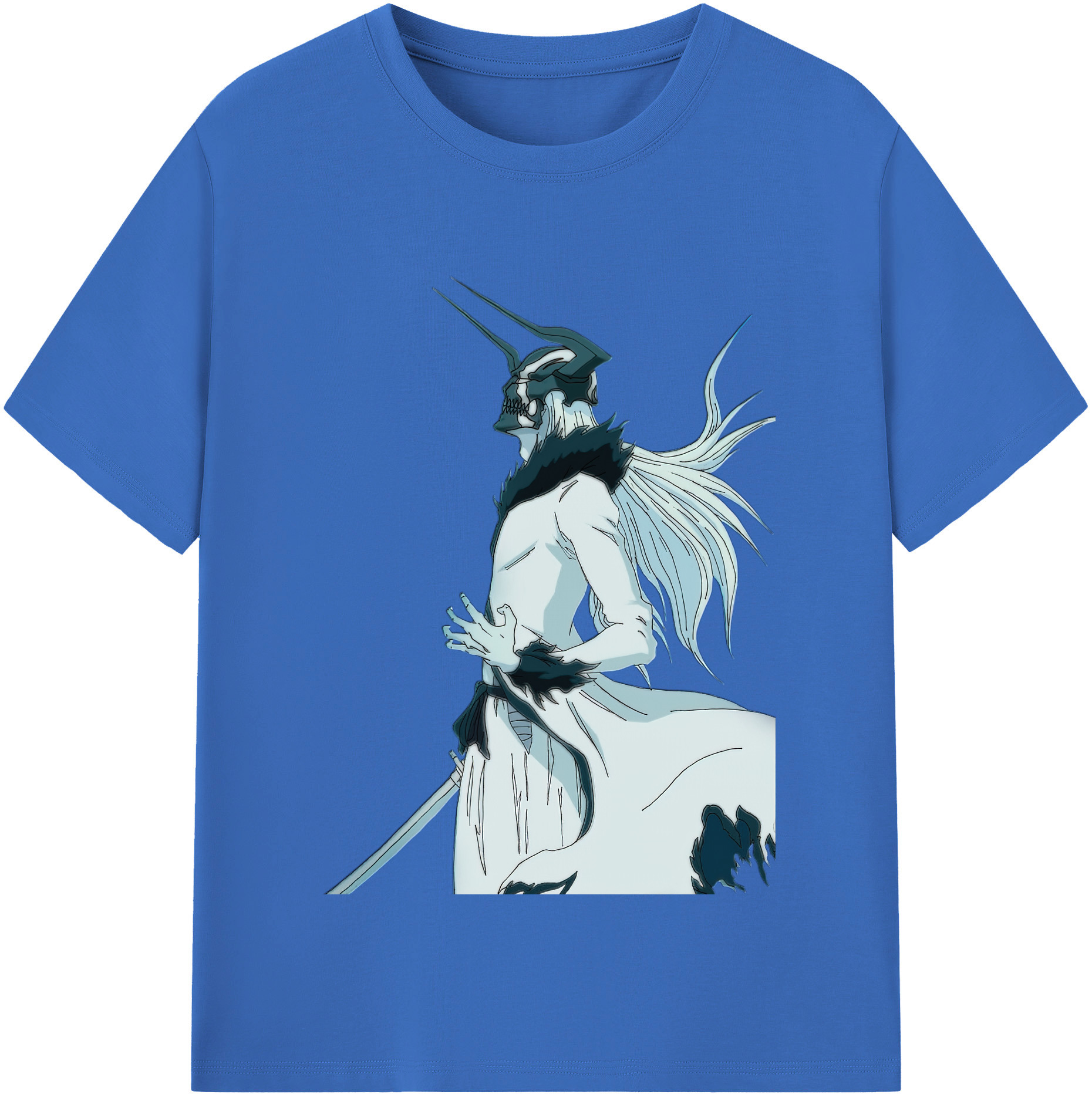 （画像用） ブリーチ 黒崎一護（くろさき いちご）BLEACH Kurosaki Ichigo 綿100％半袖Tシャツ（フロントプリント）