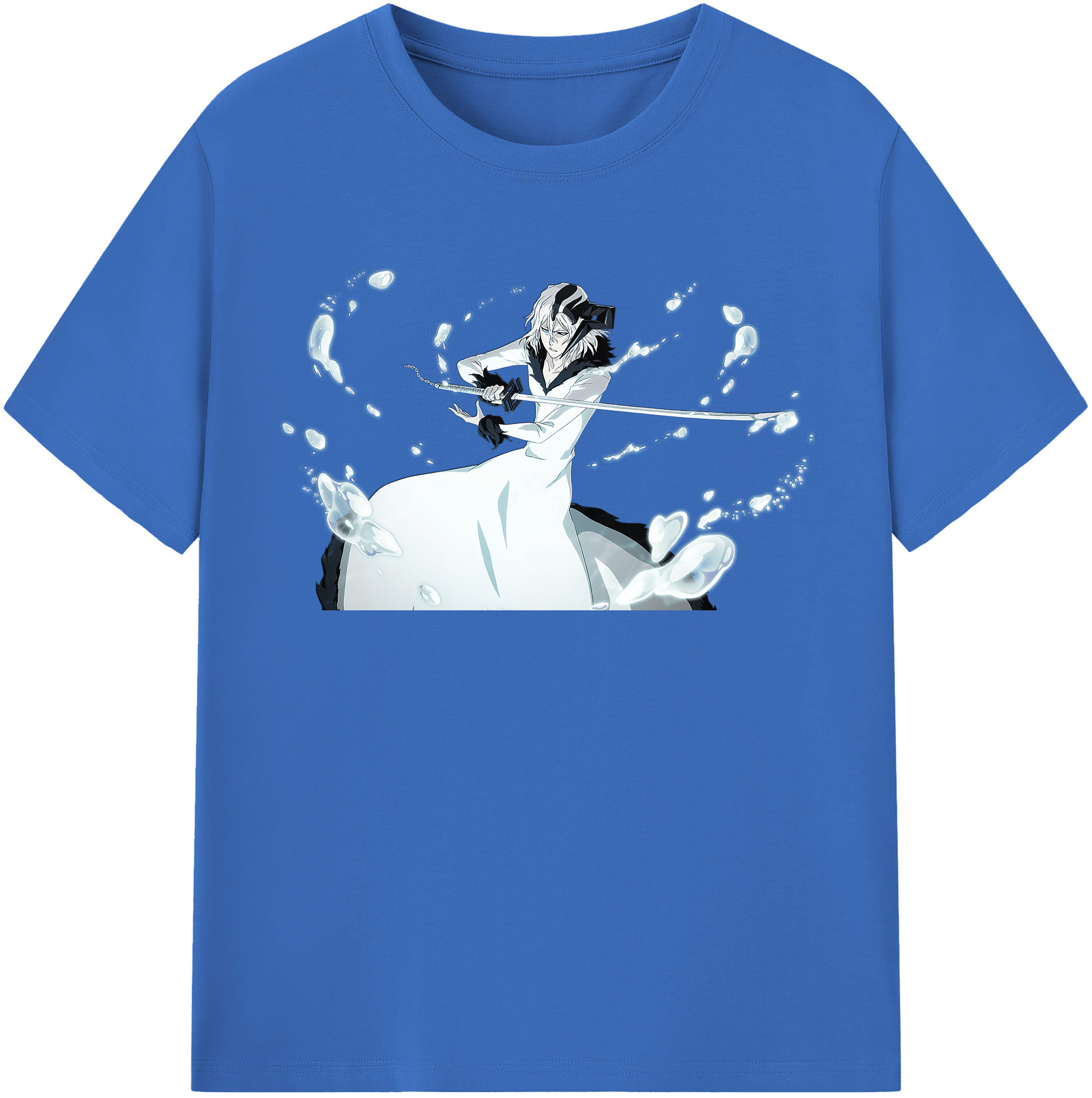 （画像用） ブリーチ 黒崎一護（くろさき いちご）BLEACH Kurosaki Ichigo 綿100％半袖Tシャツ（フロントプリント）