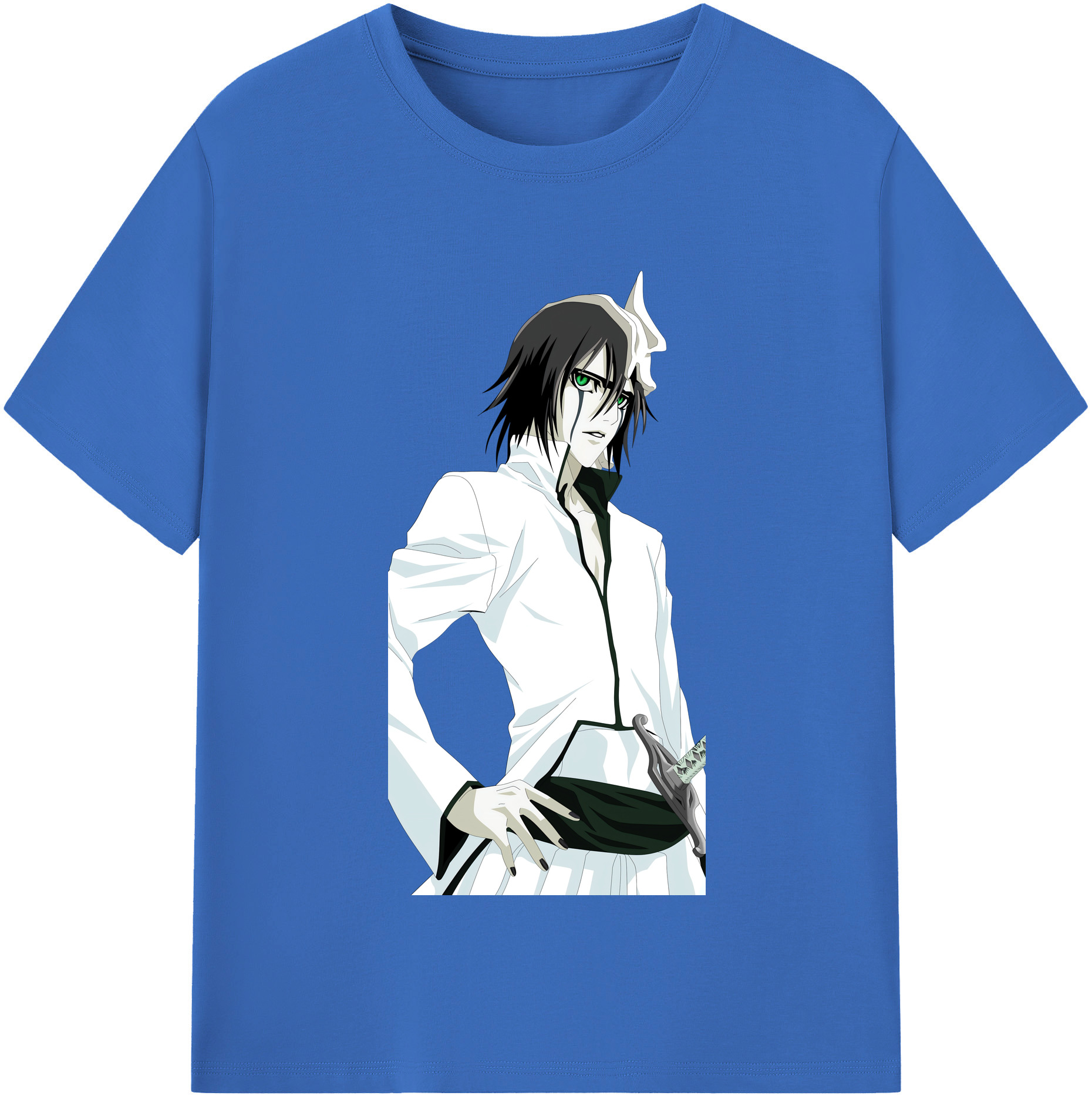 （画像用） ブリーチ ウルキオラ·シファー BLEACH Ulquiorra cifer 綿100％半袖Tシャツ（フロントプリント）