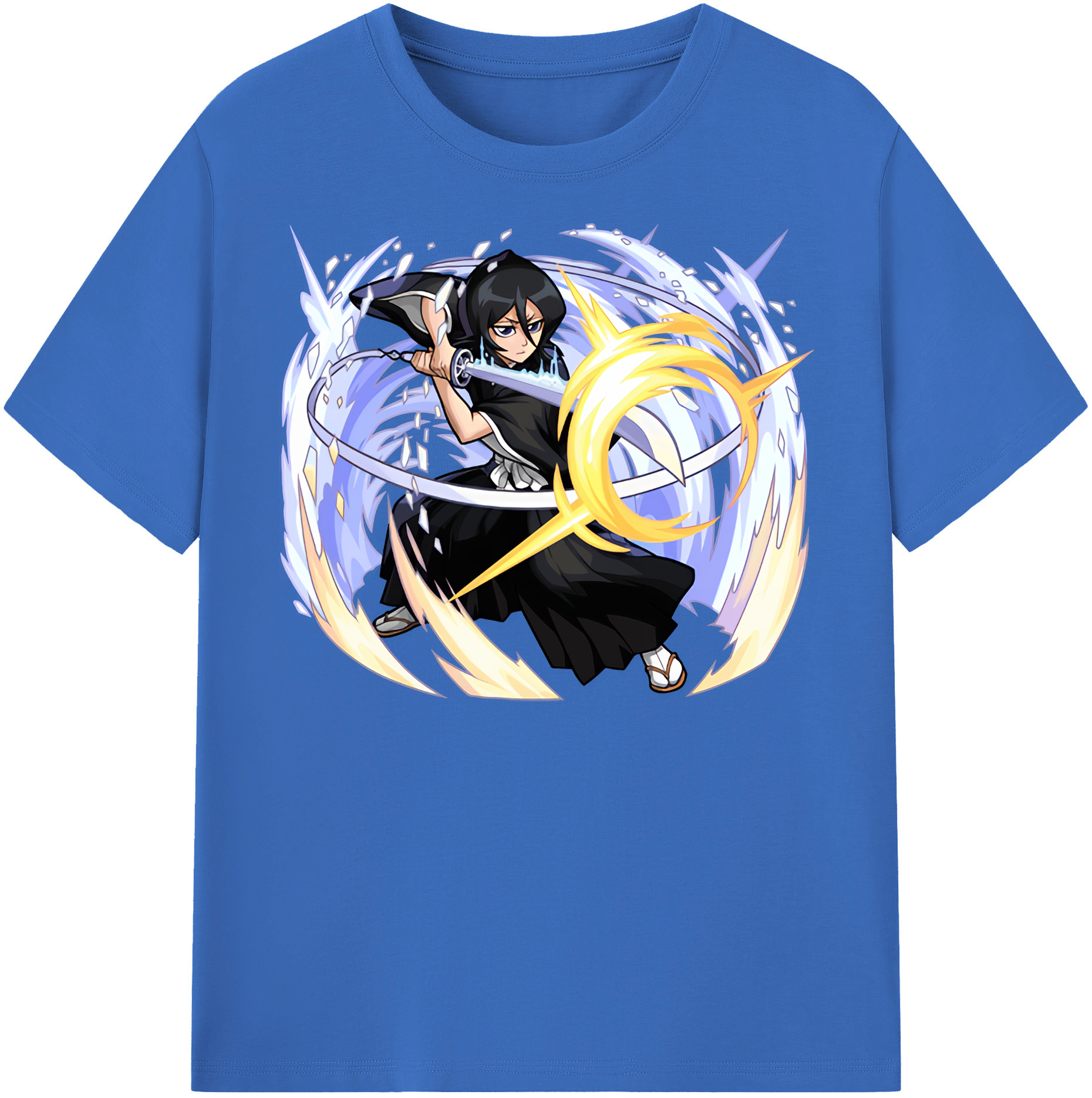 （画像用） ブリーチ 朽木ルキア BLEACH Kuchiki Rukia 綿100％半袖Tシャツ（フロントプリント）