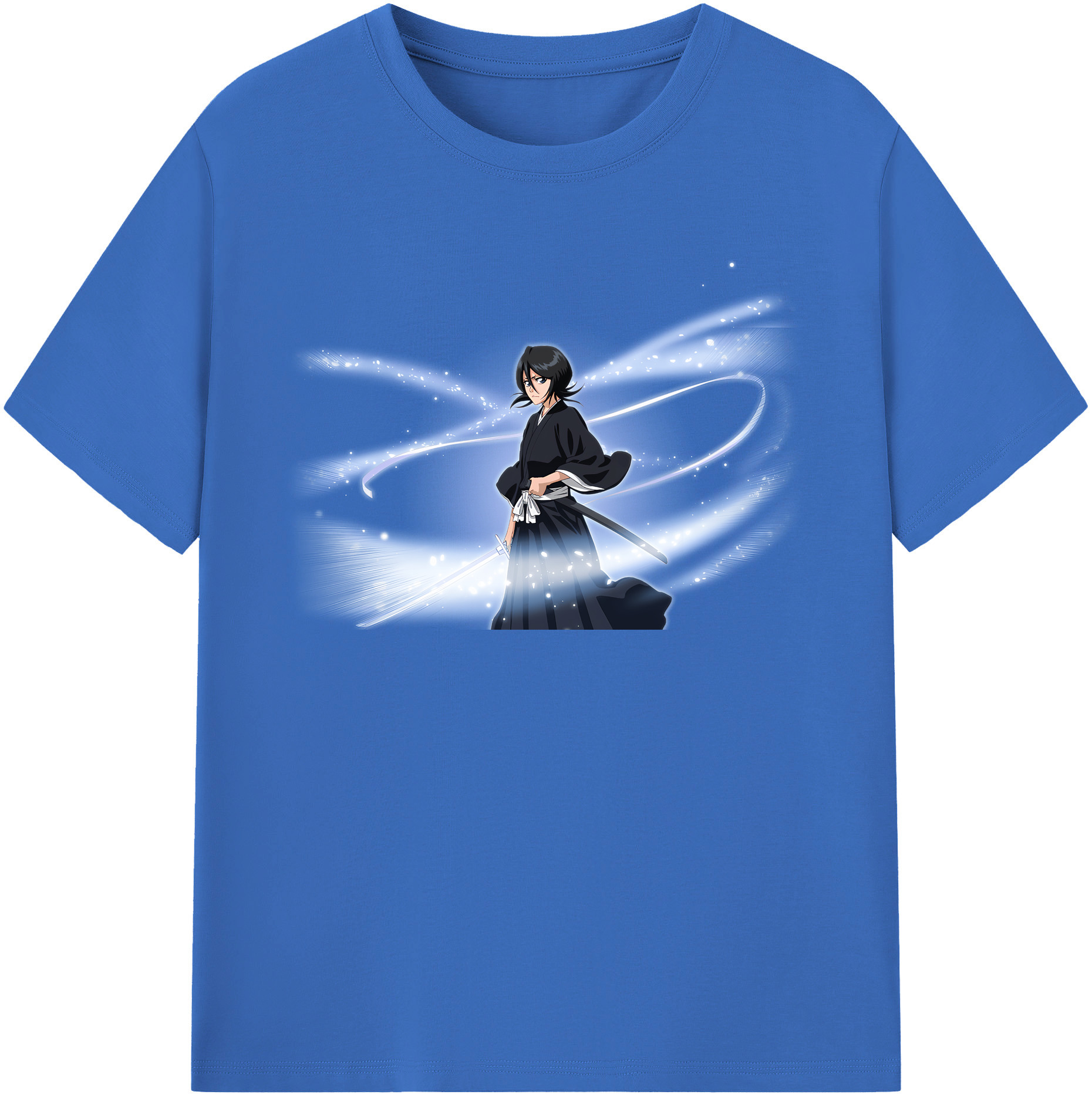 （画像用） ブリーチ 朽木ルキア BLEACH Kuchiki Rukia 綿100％半袖Tシャツ（フロントプリント）