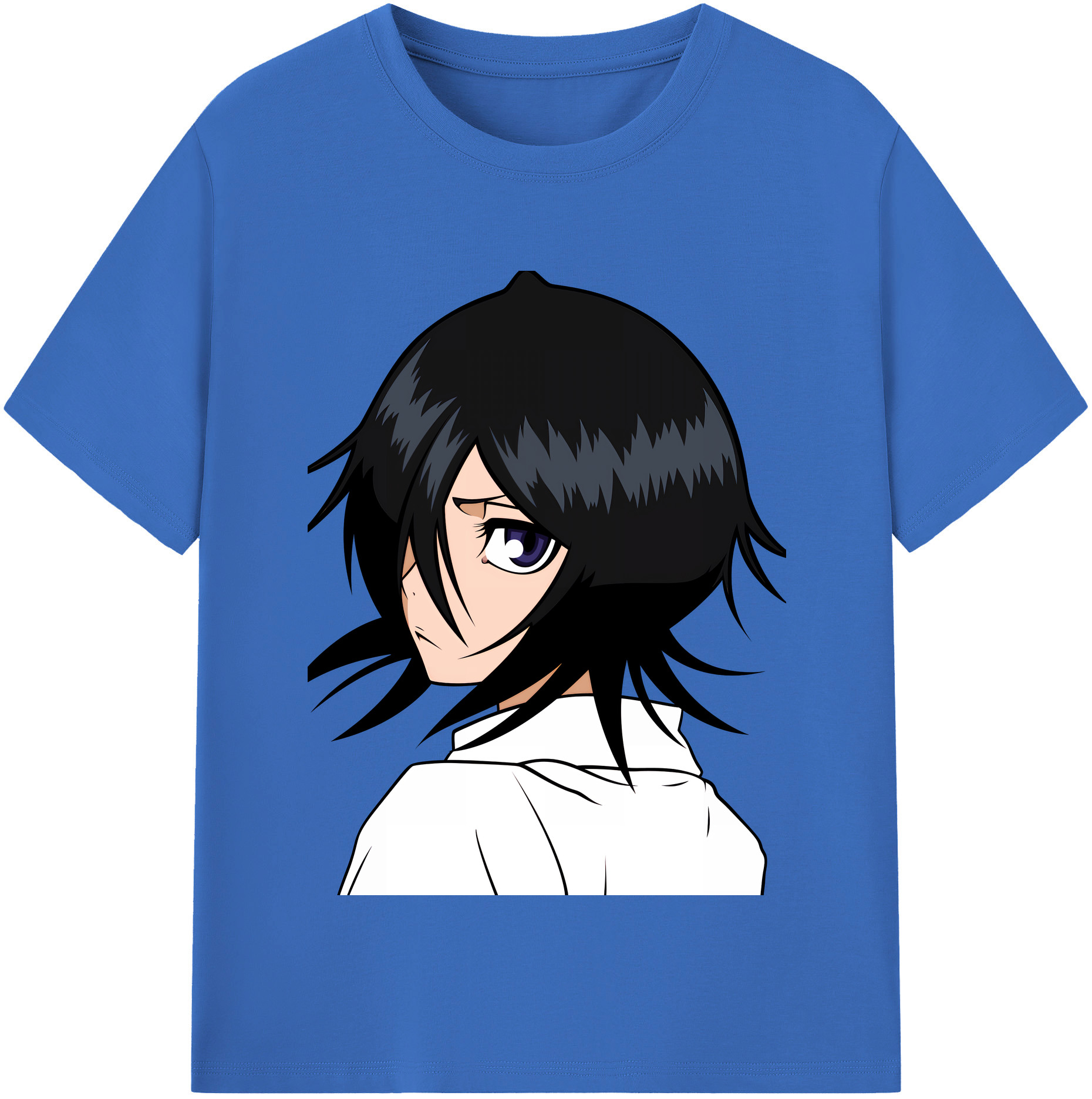 （画像用） ブリーチ 朽木ルキア BLEACH Kuchiki Rukia 綿100％半袖Tシャツ（フロントプリント）
