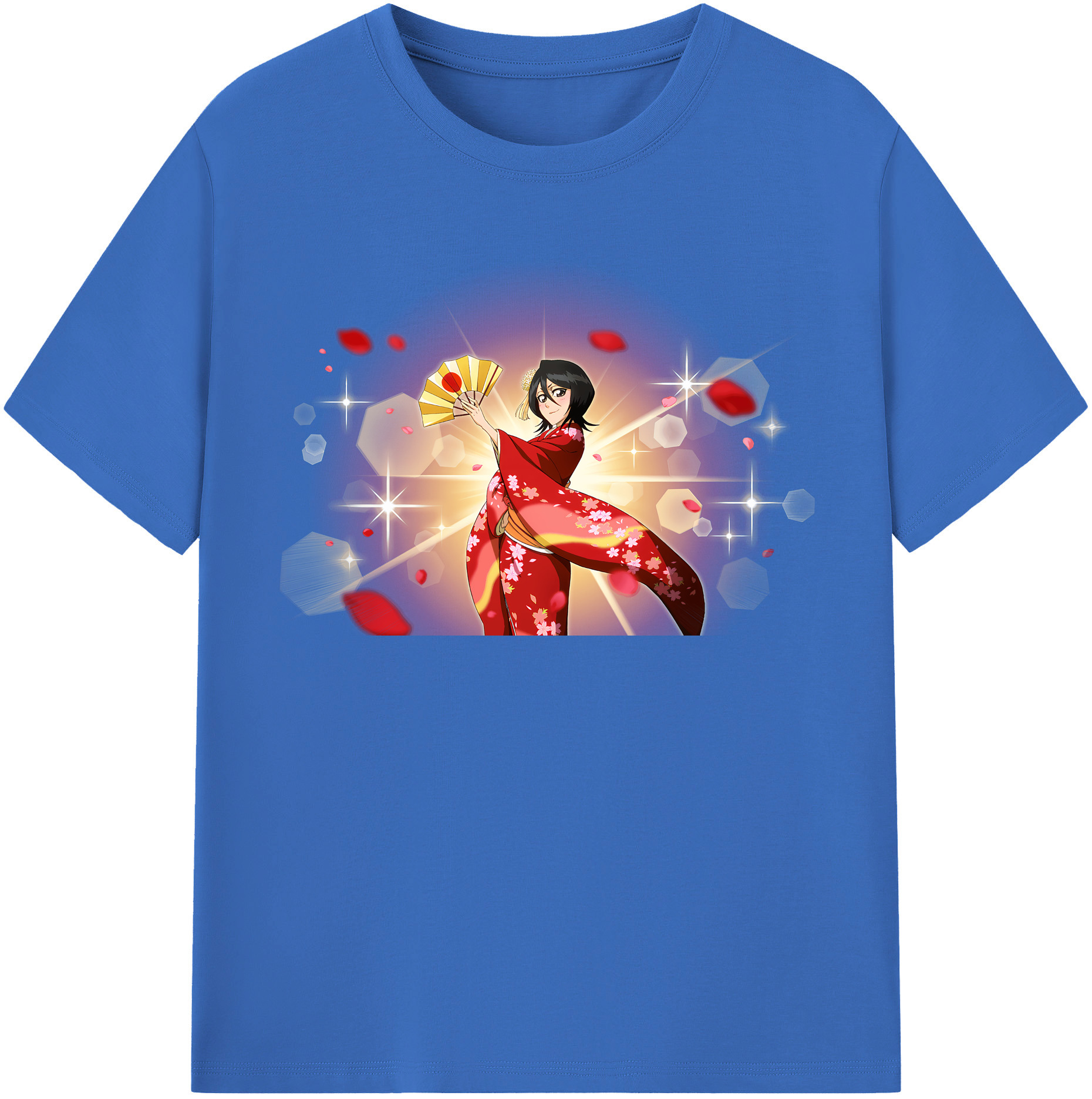 （画像用） ブリーチ 朽木ルキア BLEACH Kuchiki Rukia 綿100％半袖Tシャツ（フロントプリント）