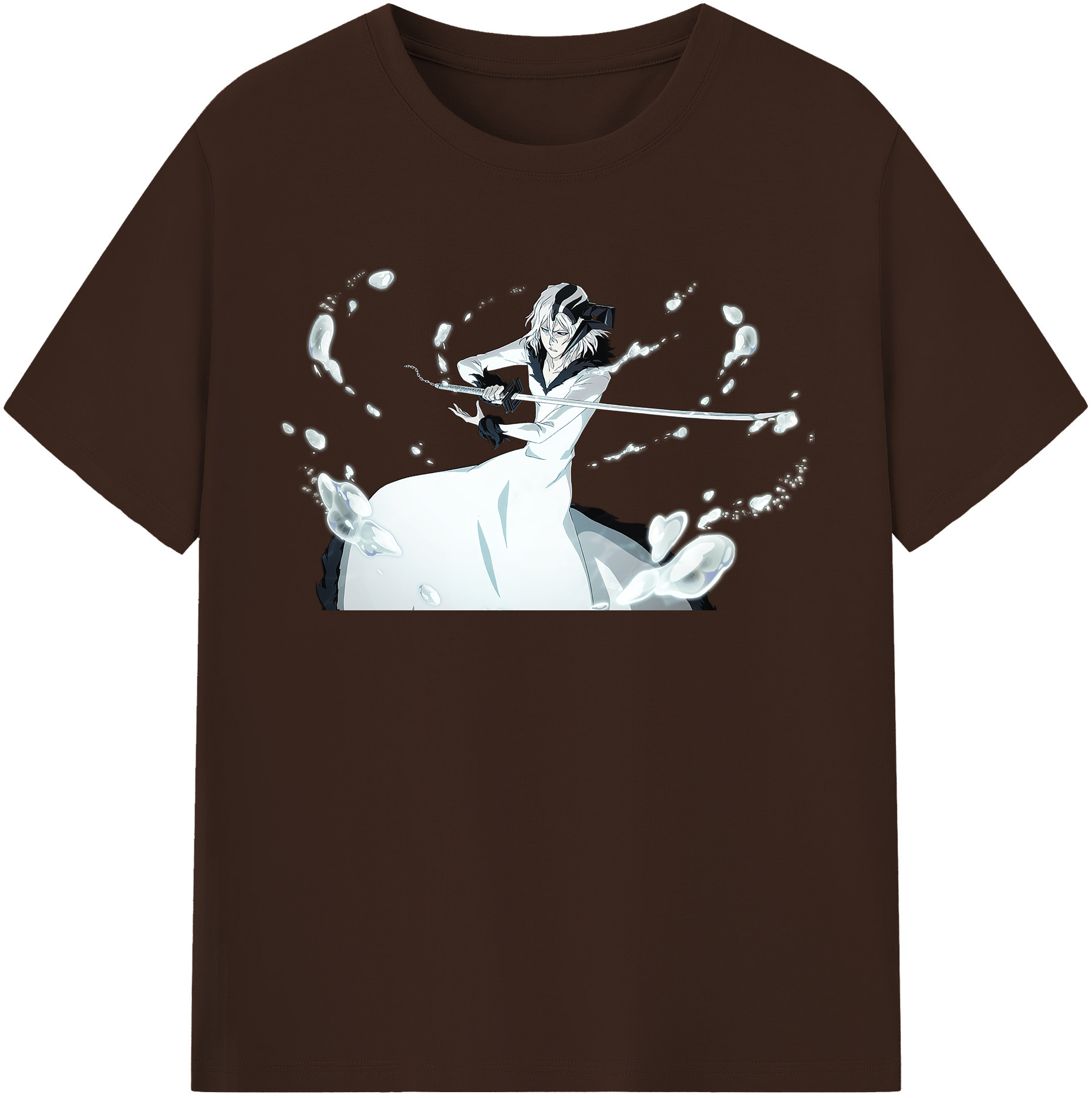 （画像用） ブリーチ 黒崎一護（くろさき いちご）BLEACH Kurosaki Ichigo 綿100％半袖Tシャツ（フロントプリント）