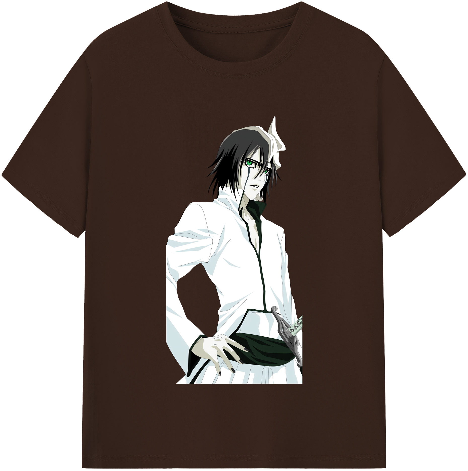 （画像用） ブリーチ ウルキオラ·シファー BLEACH Ulquiorra cifer 綿100％半袖Tシャツ（フロントプリント）