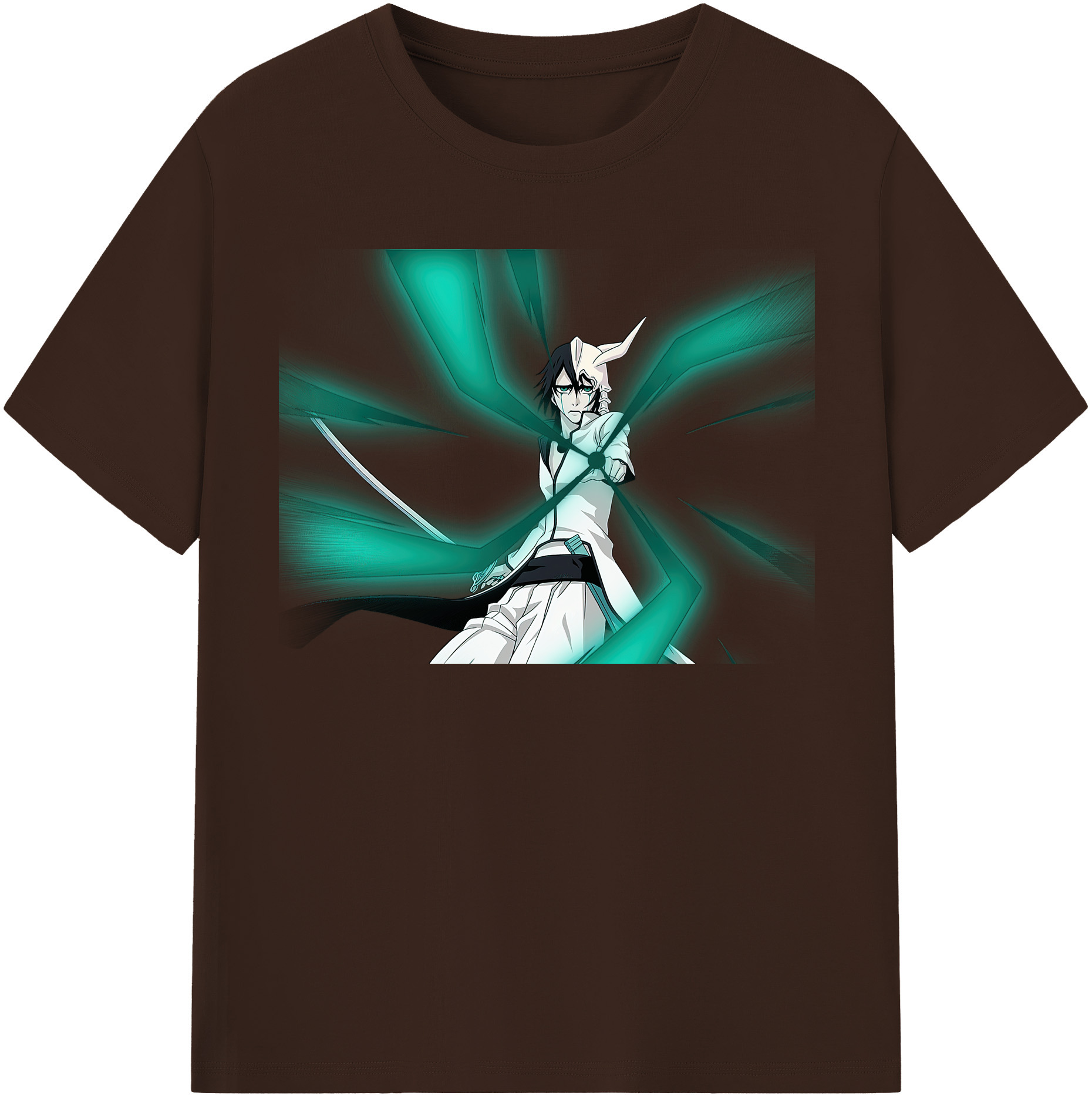 （画像用） ブリーチ ウルキオラ·シファー BLEACH Ulquiorra cifer 綿100％半袖Tシャツ（フロントプリント）
