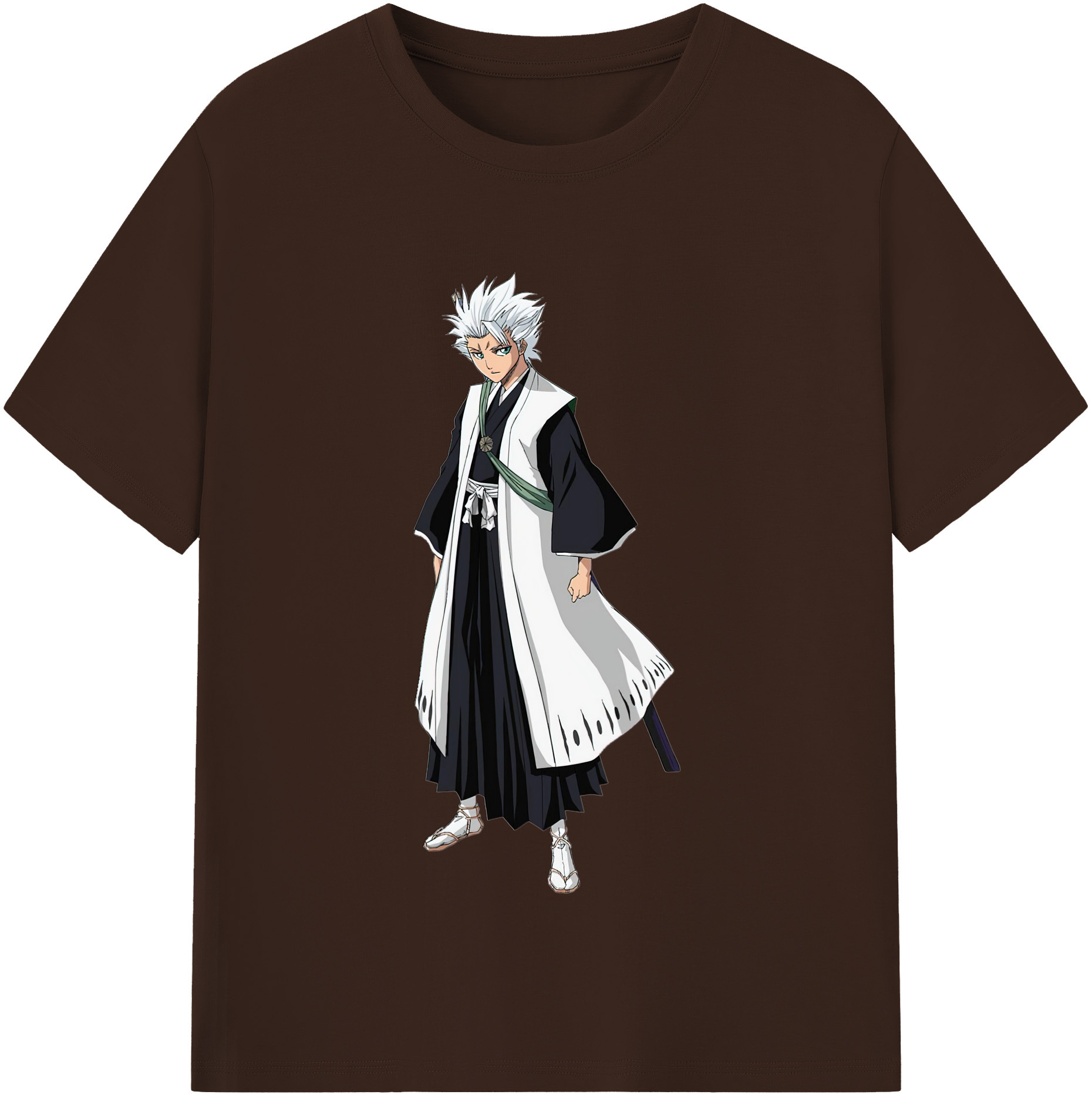 （画像用） ブリーチ 日番谷冬獅郎（ひつがや とうしろう） BLEACH Hitsugaya Toushirou 綿100％半袖Tシャツ（フロントプリント）