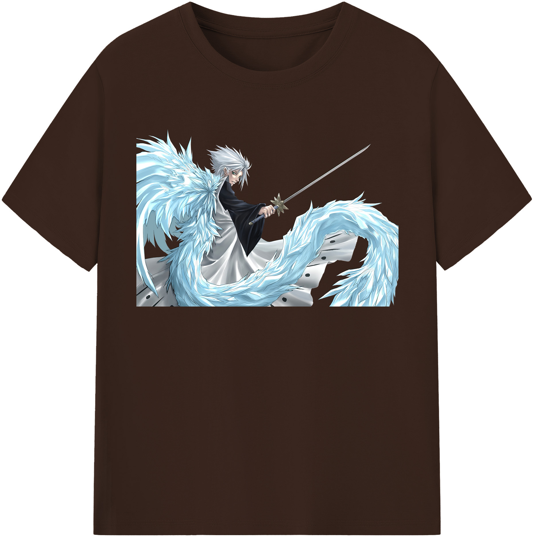 （画像用） ブリーチ 日番谷冬獅郎（ひつがや とうしろう） BLEACH Hitsugaya Toushirou 綿100％半袖Tシャツ（フロントプリント）