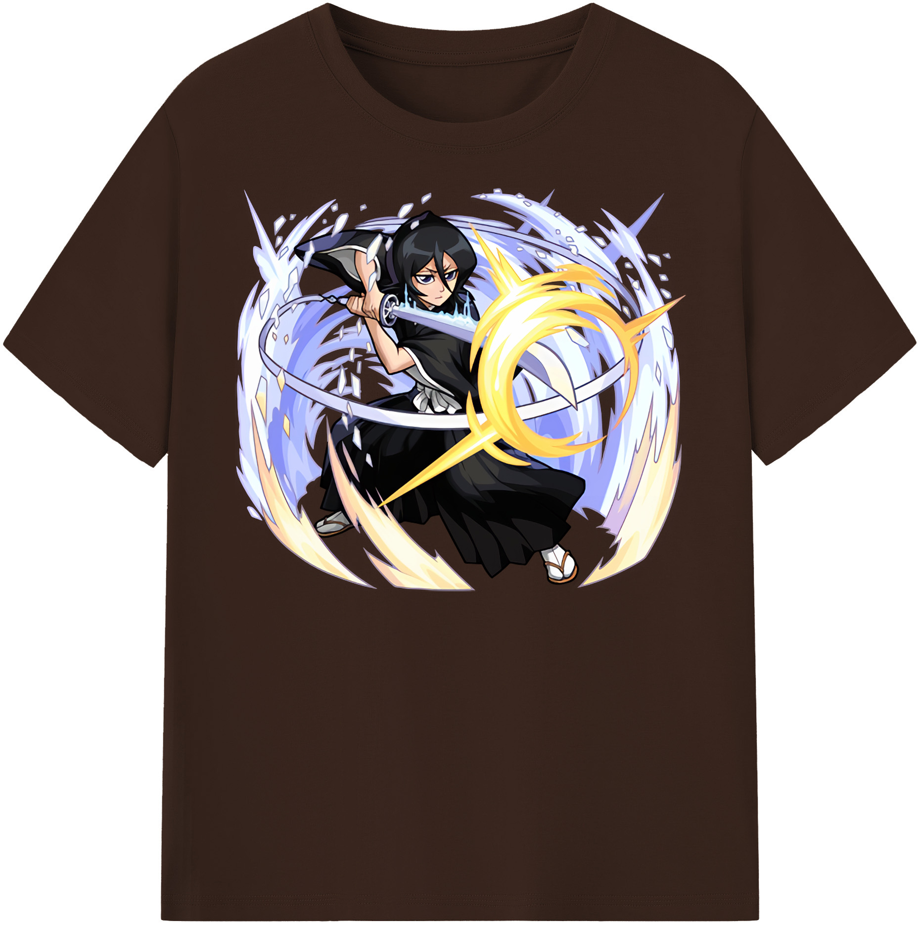 （画像用） ブリーチ 朽木ルキア BLEACH Kuchiki Rukia 綿100％半袖Tシャツ（フロントプリント）