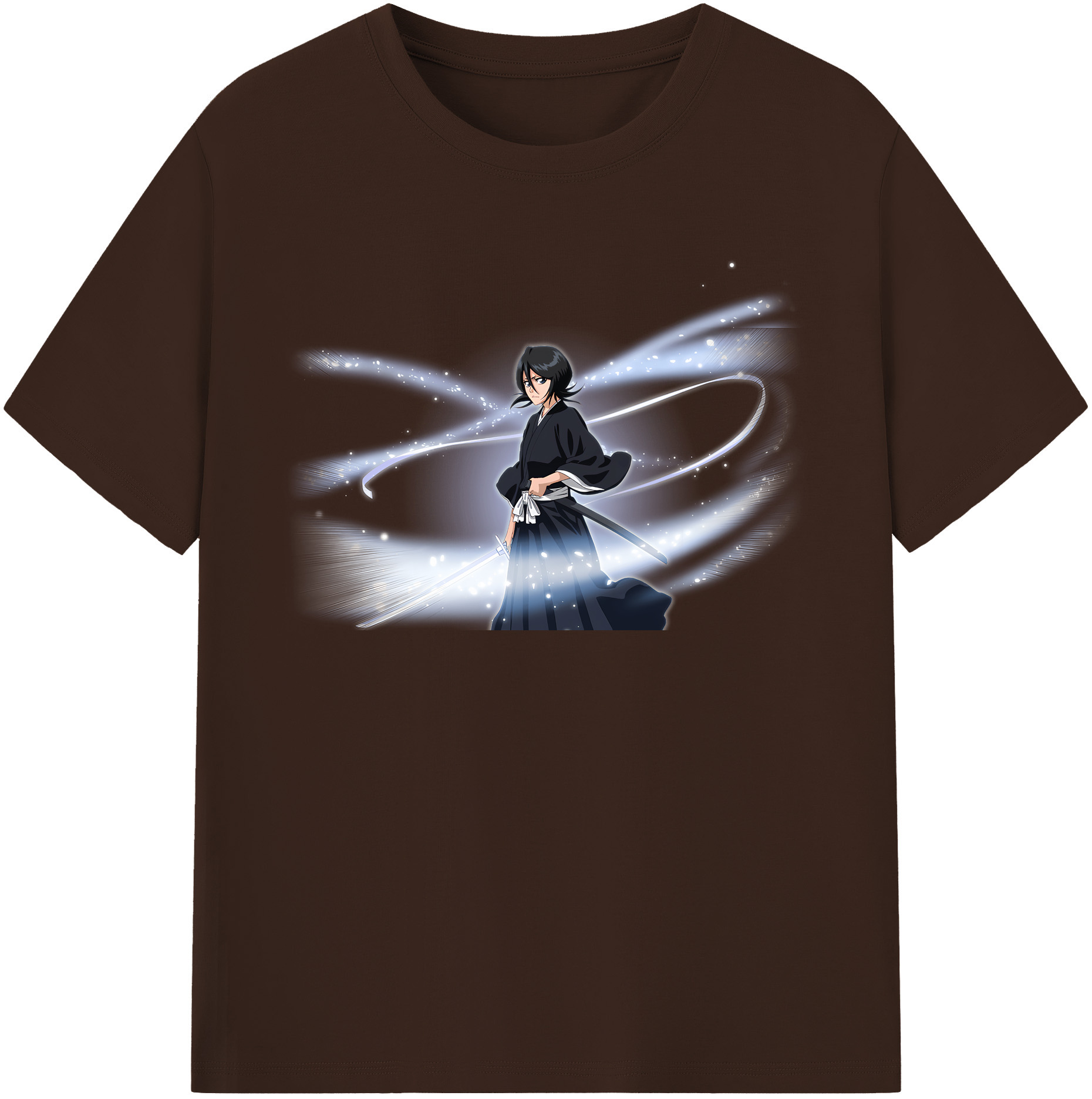 （画像用） ブリーチ 朽木ルキア BLEACH Kuchiki Rukia 綿100％半袖Tシャツ（フロントプリント）