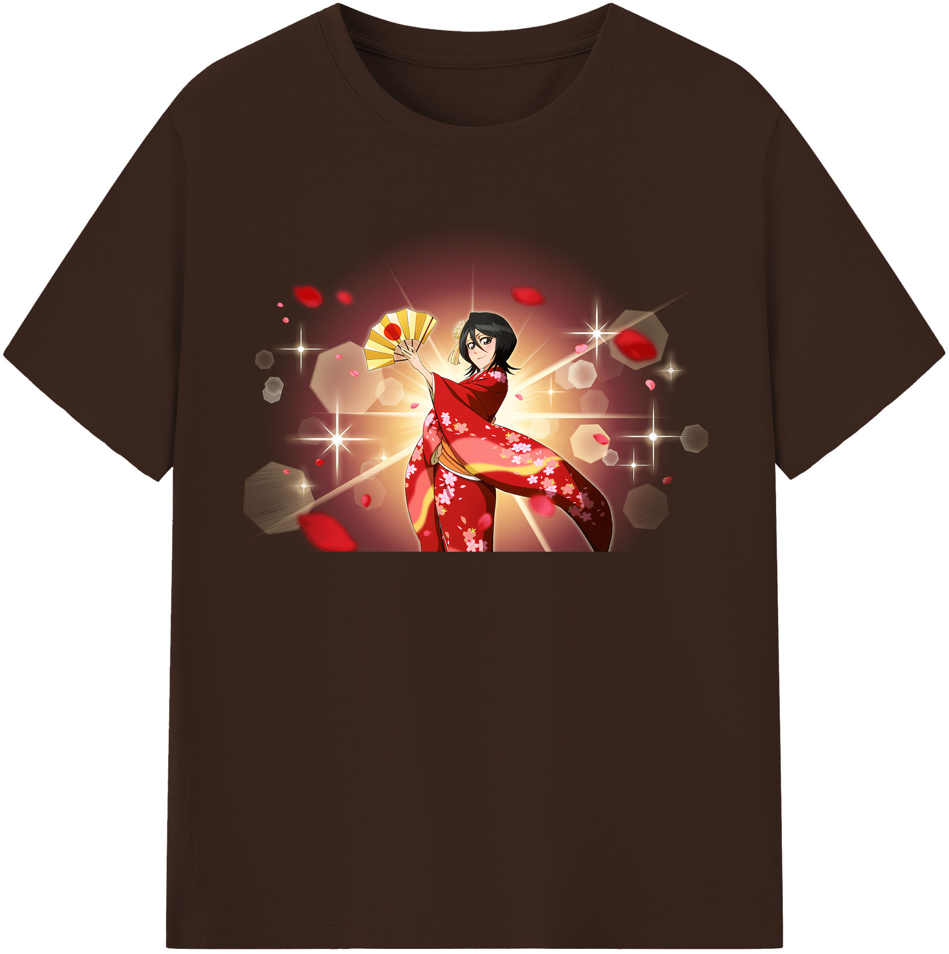 （画像用） ブリーチ 朽木ルキア BLEACH Kuchiki Rukia 綿100％半袖Tシャツ（フロントプリント）