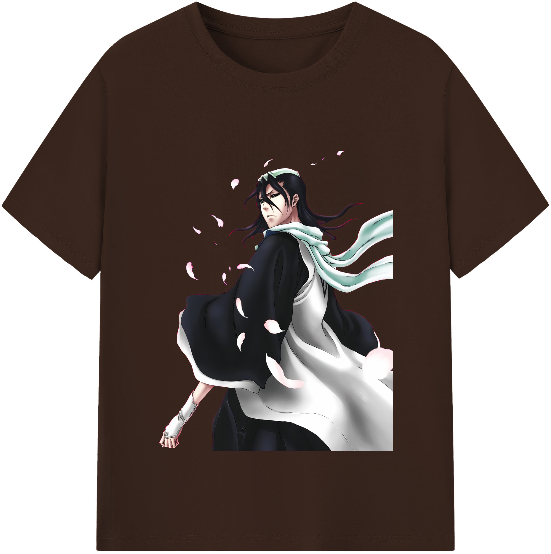 （画像用） ブリーチ くちき びゃくや BLEACH Kuchiki Byakuya 綿100％半袖Tシャツ（フロントプリント）
