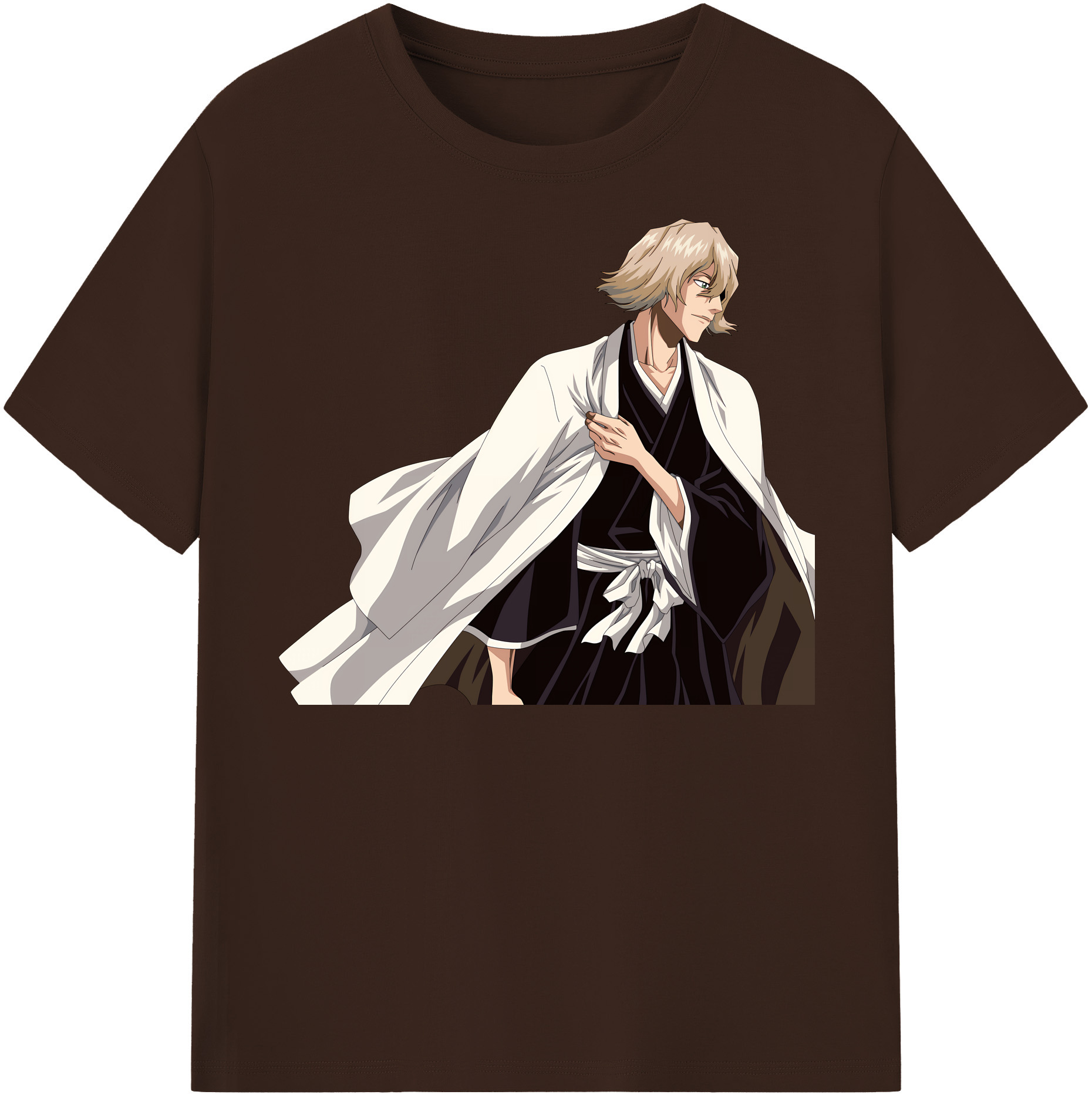 （画像用） "ブリーチ 浦原 喜助（うらはら きすけ） BLEACH Urahara Kisuke " 綿100％半袖Tシャツ（フロントプリント）