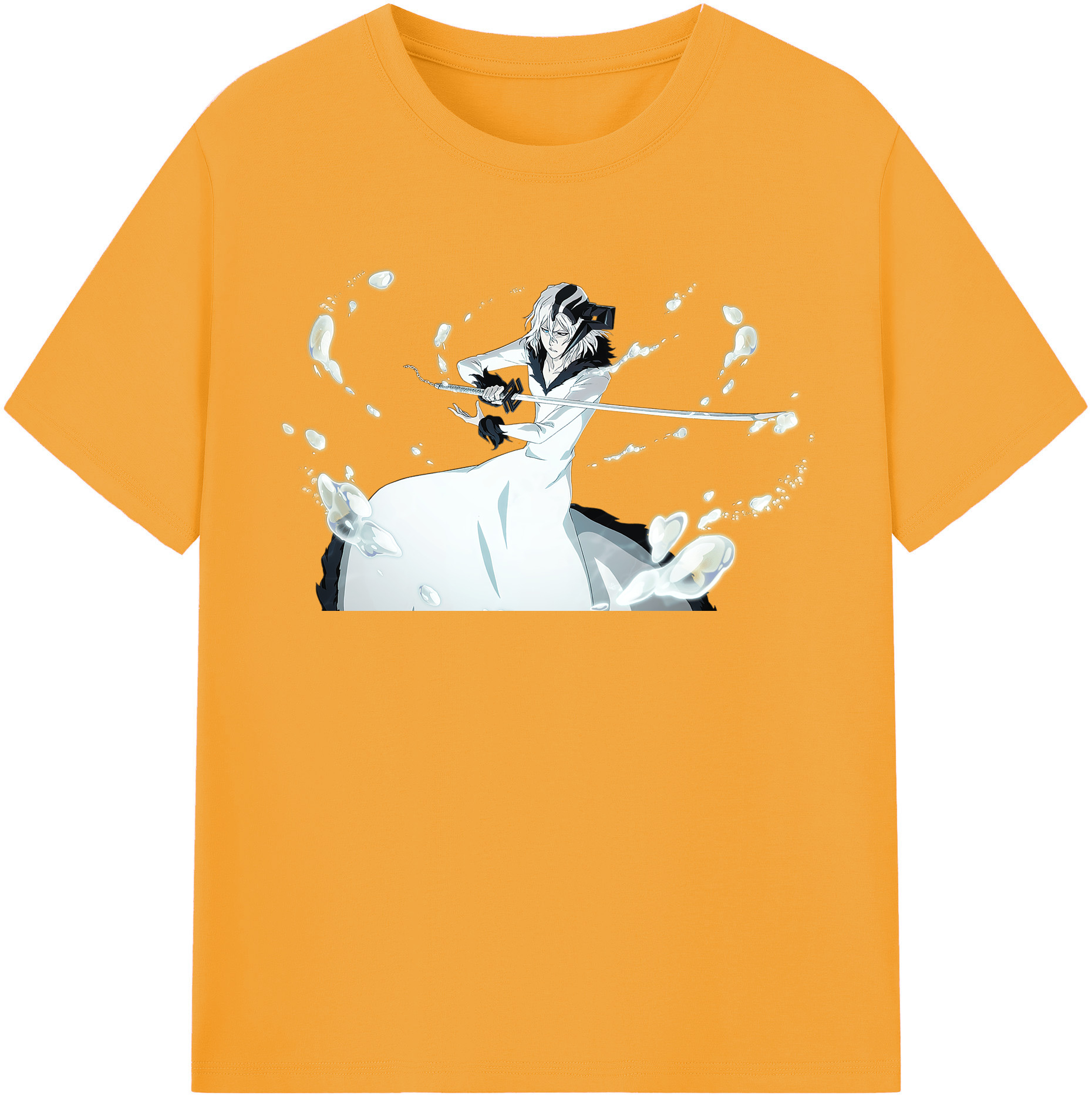 （画像用） ブリーチ 黒崎一護（くろさき いちご）BLEACH Kurosaki Ichigo 綿100％半袖Tシャツ（フロントプリント）