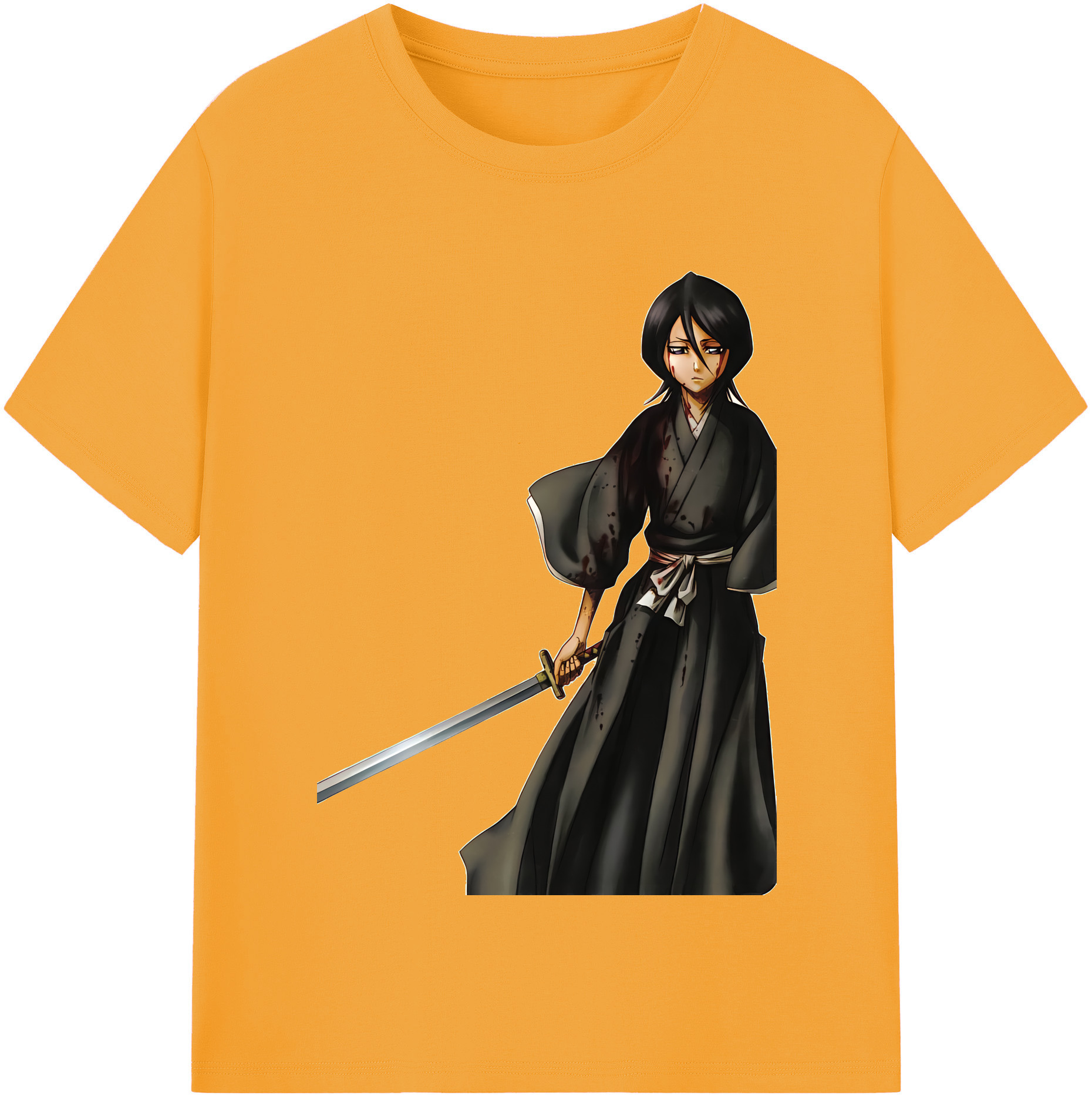 （画像用） ブリーチ 朽木ルキア BLEACH Kuchiki Rukia 綿100％半袖Tシャツ（フロントプリント）