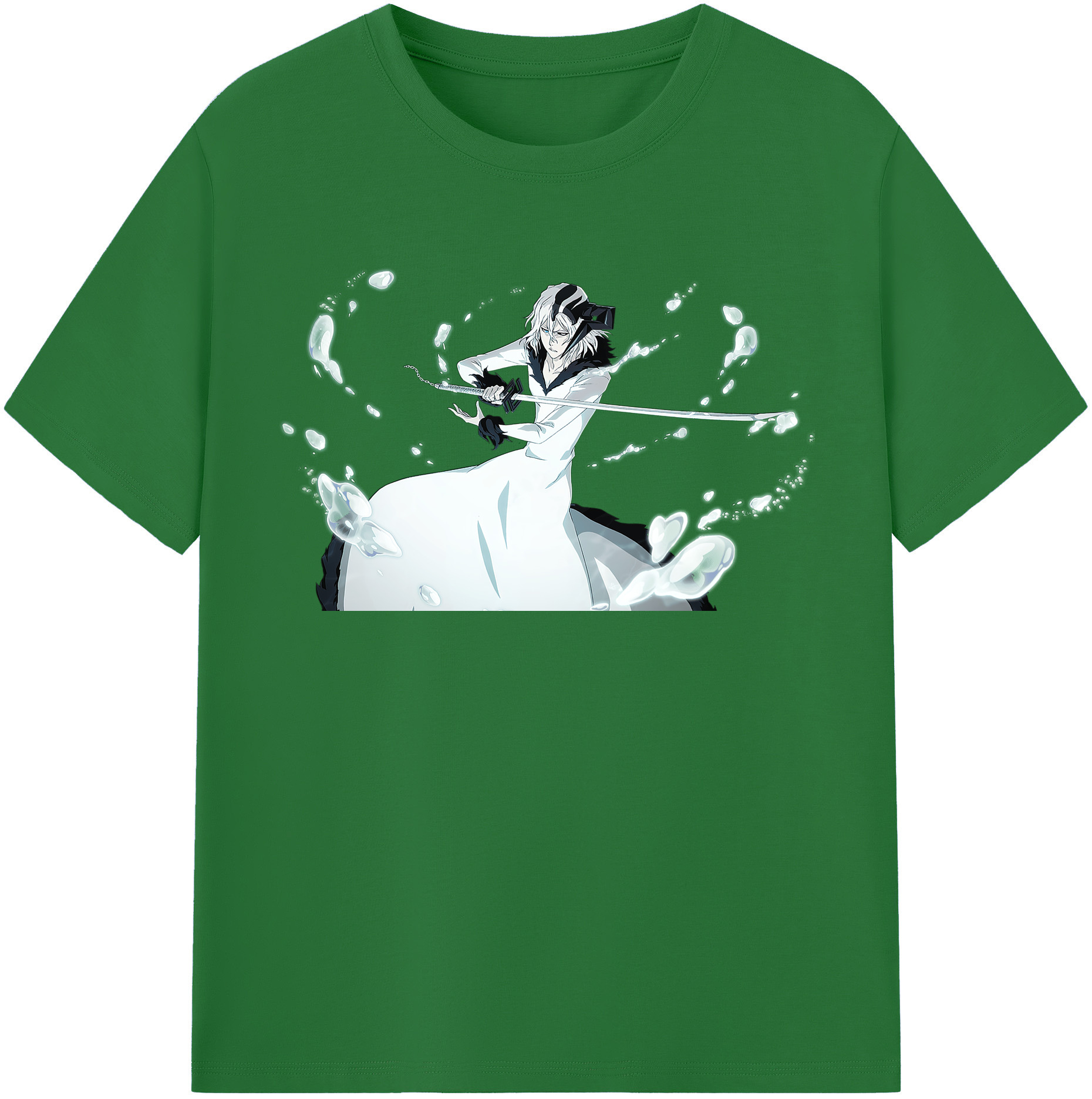 （画像用） ブリーチ 黒崎一護（くろさき いちご）BLEACH Kurosaki Ichigo 綿100％半袖Tシャツ（フロントプリント）