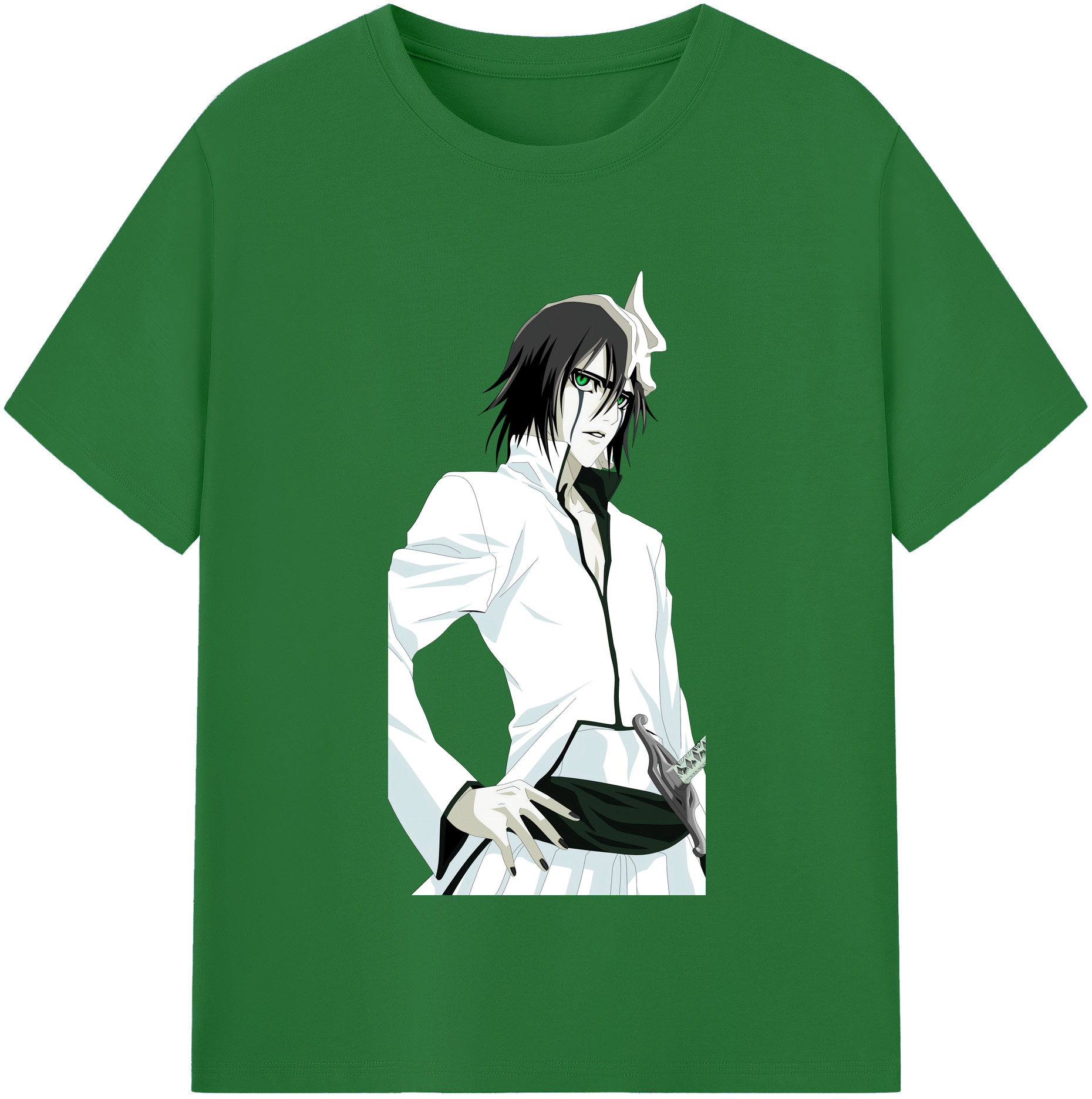 （画像用） ブリーチ ウルキオラ·シファー BLEACH Ulquiorra cifer 綿100％半袖Tシャツ（フロントプリント）