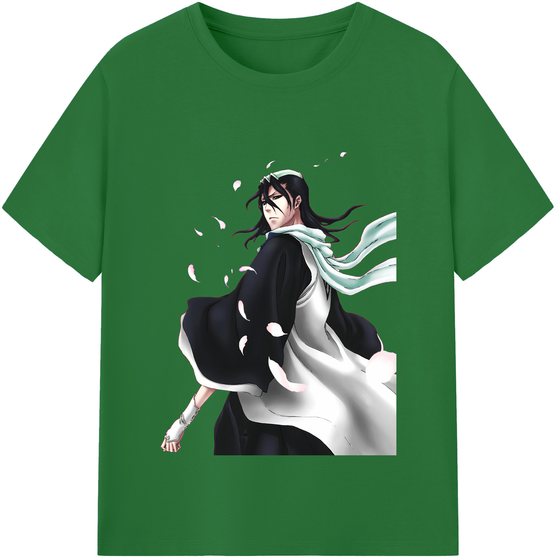 （画像用） ブリーチ くちき びゃくや BLEACH Kuchiki Byakuya 綿100％半袖Tシャツ（フロントプリント）