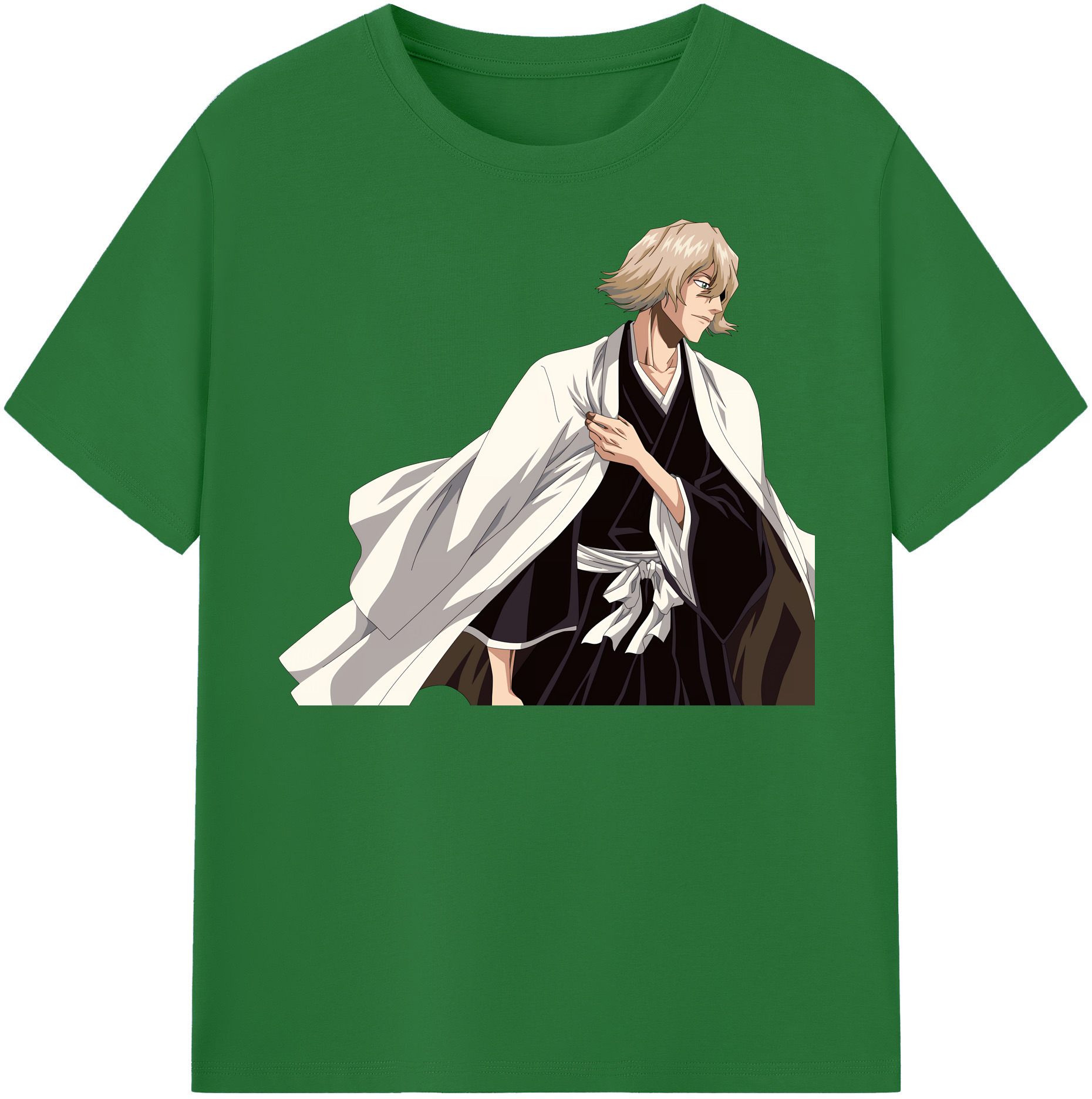 （画像用） "ブリーチ 浦原 喜助（うらはら きすけ） BLEACH Urahara Kisuke " 綿100％半袖Tシャツ（フロントプリント）