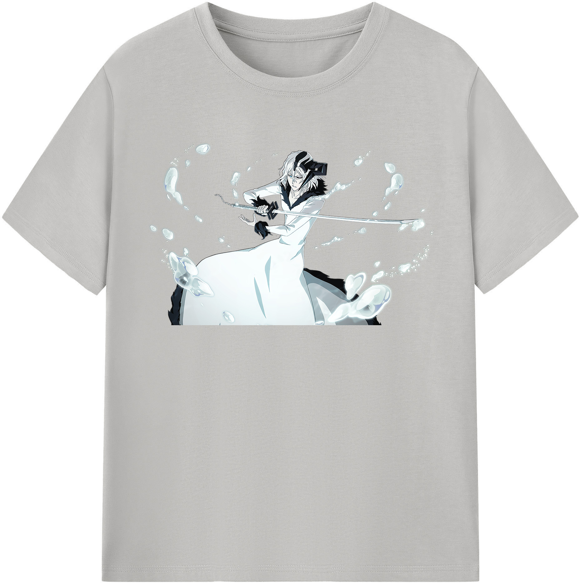 （画像用） ブリーチ 黒崎一護（くろさき いちご）BLEACH Kurosaki Ichigo 綿100％半袖Tシャツ（フロントプリント）